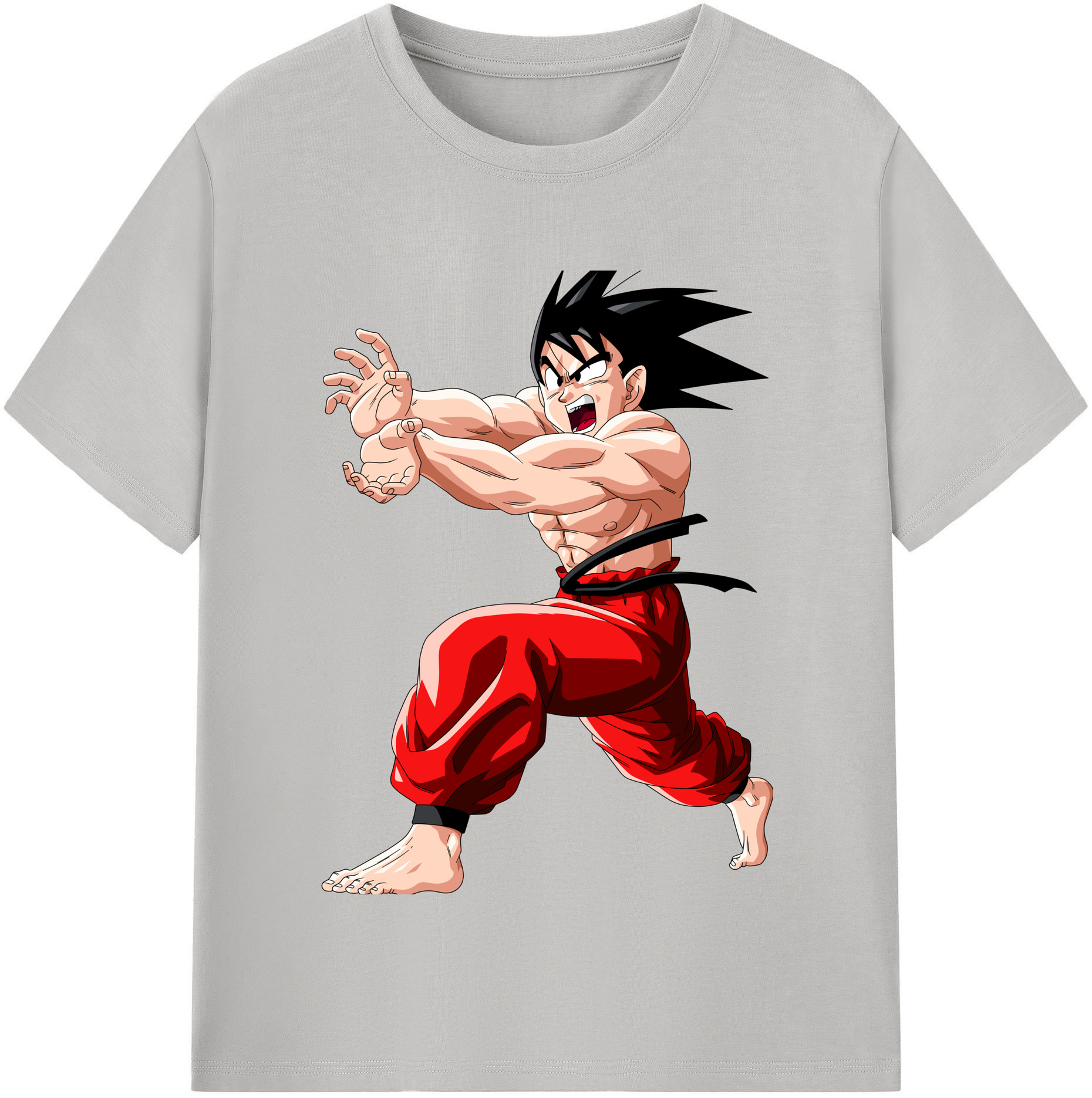 （画像用） ドラゴンボール 孫悟空（そん ごくう）Son Goku カカロット DRAGON BALL Kakarotto レディースカジュアルプリントTシャツ（綿100％）