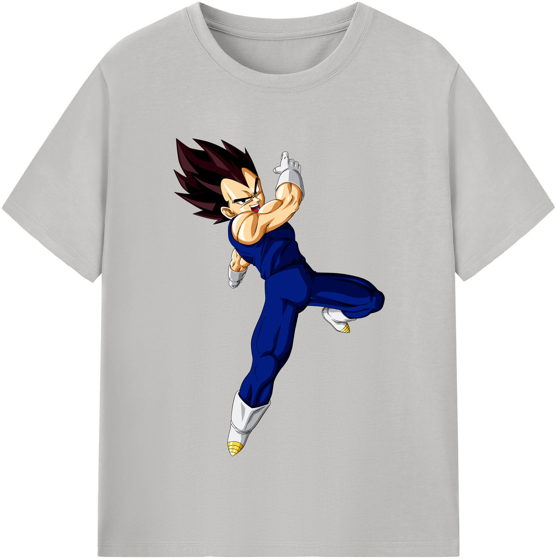 （画像用） ドラゴンボール ベジータ四世（Bejīta Yonsei）DRAGON BALL Vegeta IV レディースカジュアルプリントTシャツ（綿100％）