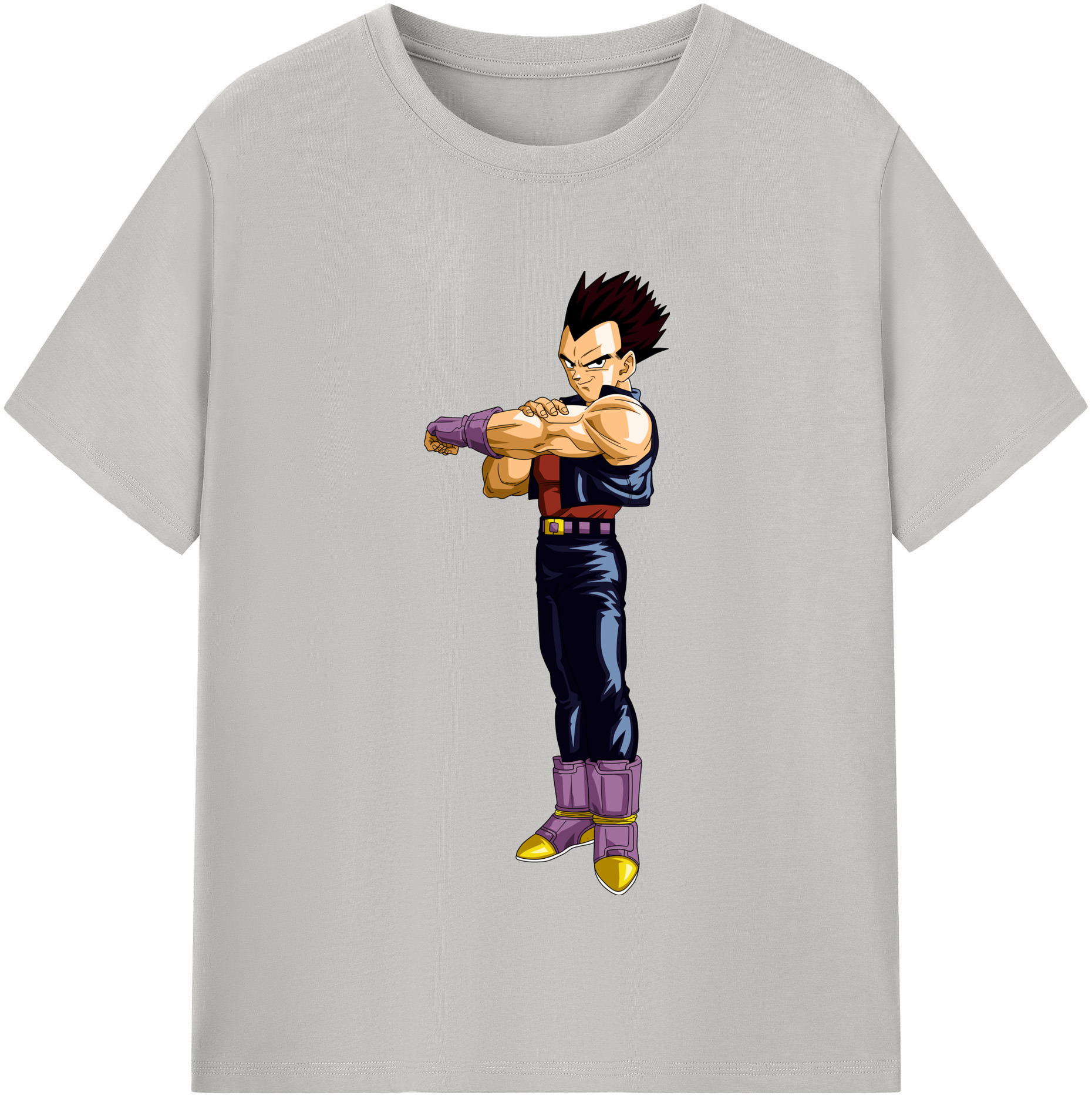 （画像用） ドラゴンボール ベジータ四世（Bejīta Yonsei）DRAGON BALL Vegeta IV レディースカジュアルプリントTシャツ（綿100％）