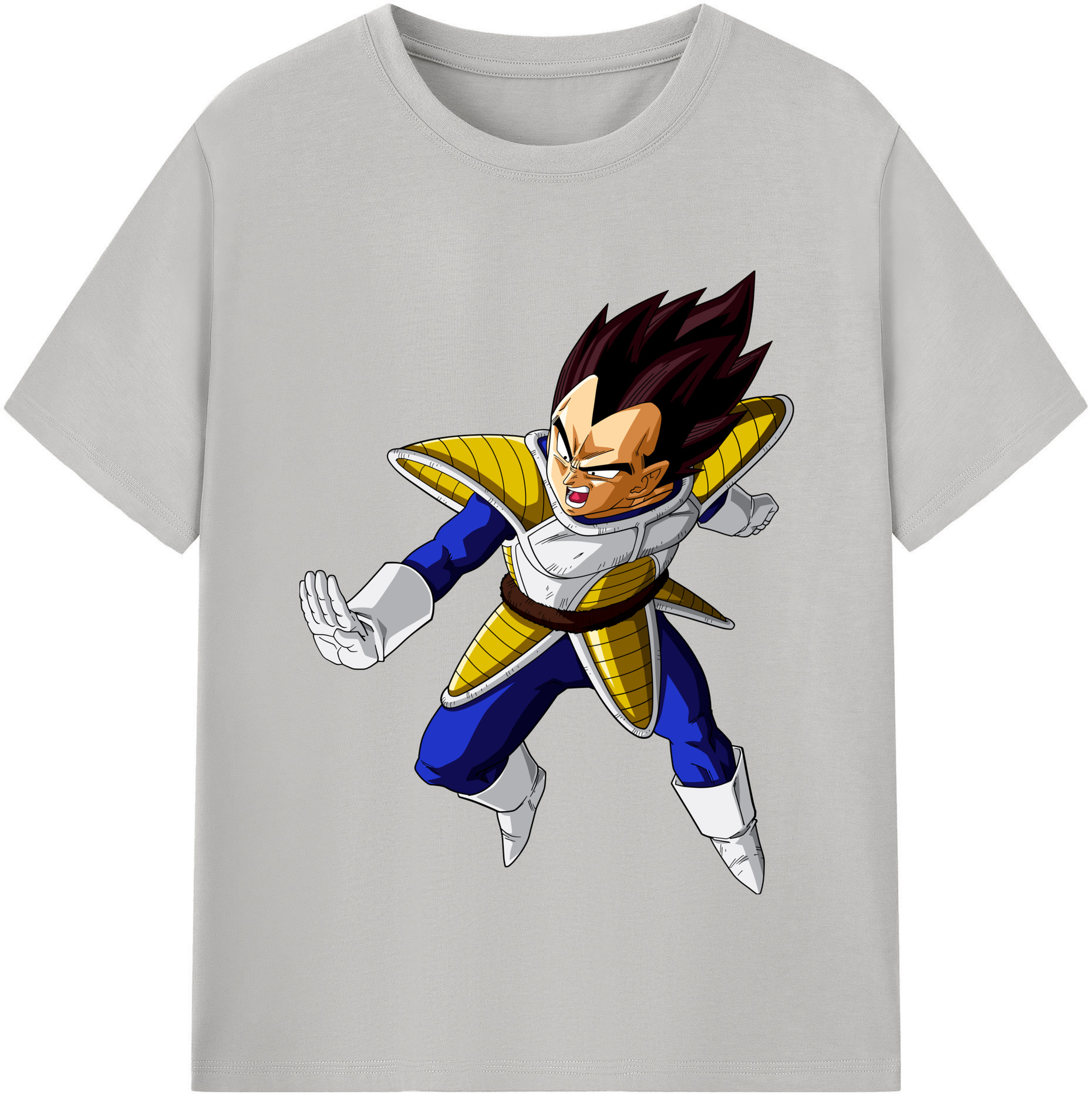 （画像用） ドラゴンボール ベジータ四世（Bejīta Yonsei）DRAGON BALL Vegeta IV レディースカジュアルプリントTシャツ（綿100％）