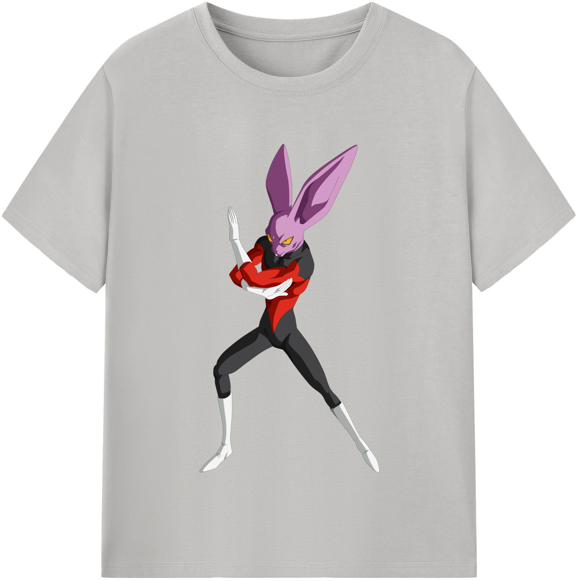 （画像用） ドラゴンボール ビルス 破壊神ビルス DRAGON BALL Beerus Birusu レディースカジュアルプリントTシャツ（綿100％）