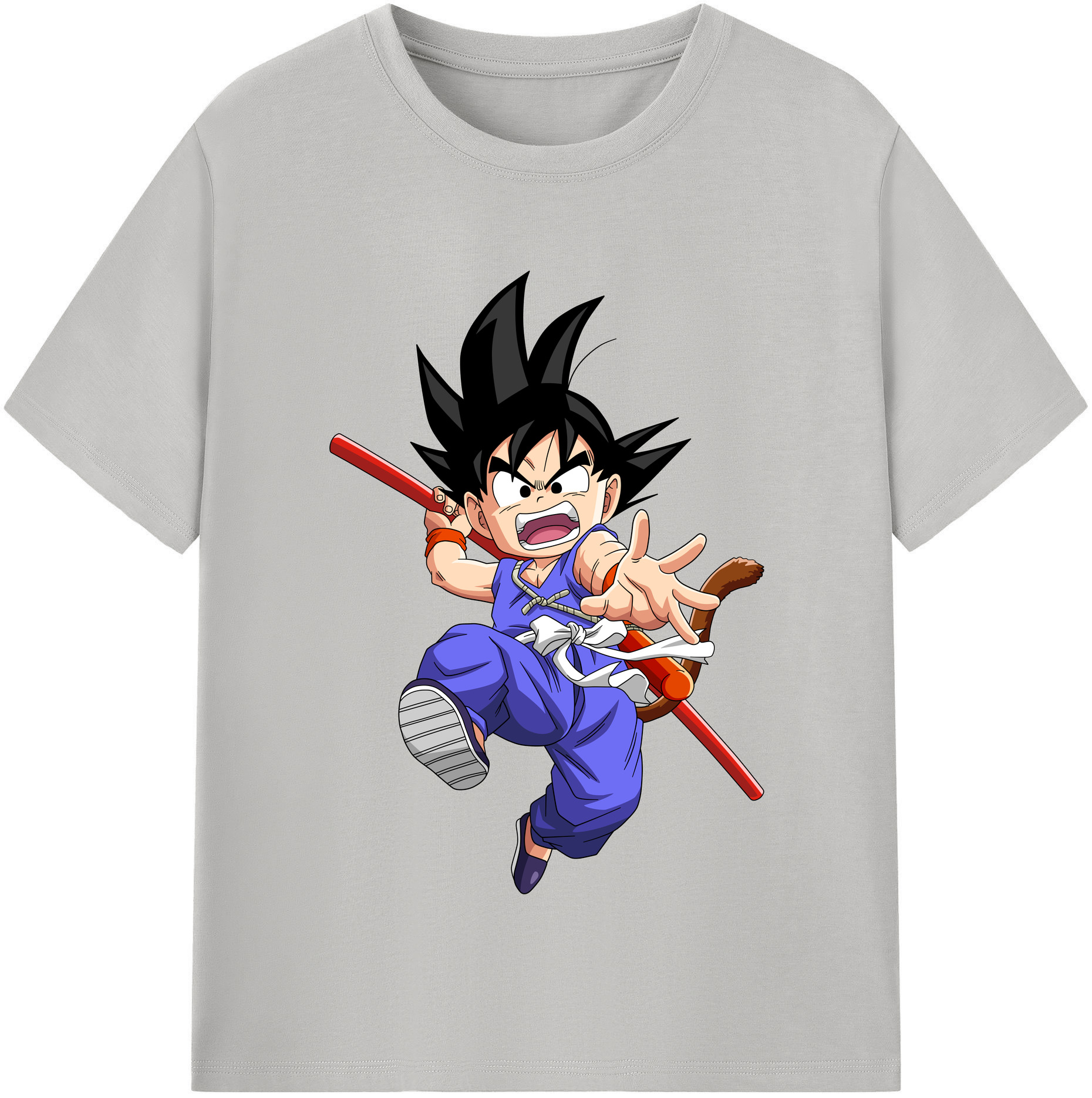 （画像用） ドラゴンボール 孫悟空（そん ごくう）Son Goku カカロット DRAGON BALL Kakarotto レディースカジュアルプリントTシャツ（綿100％）