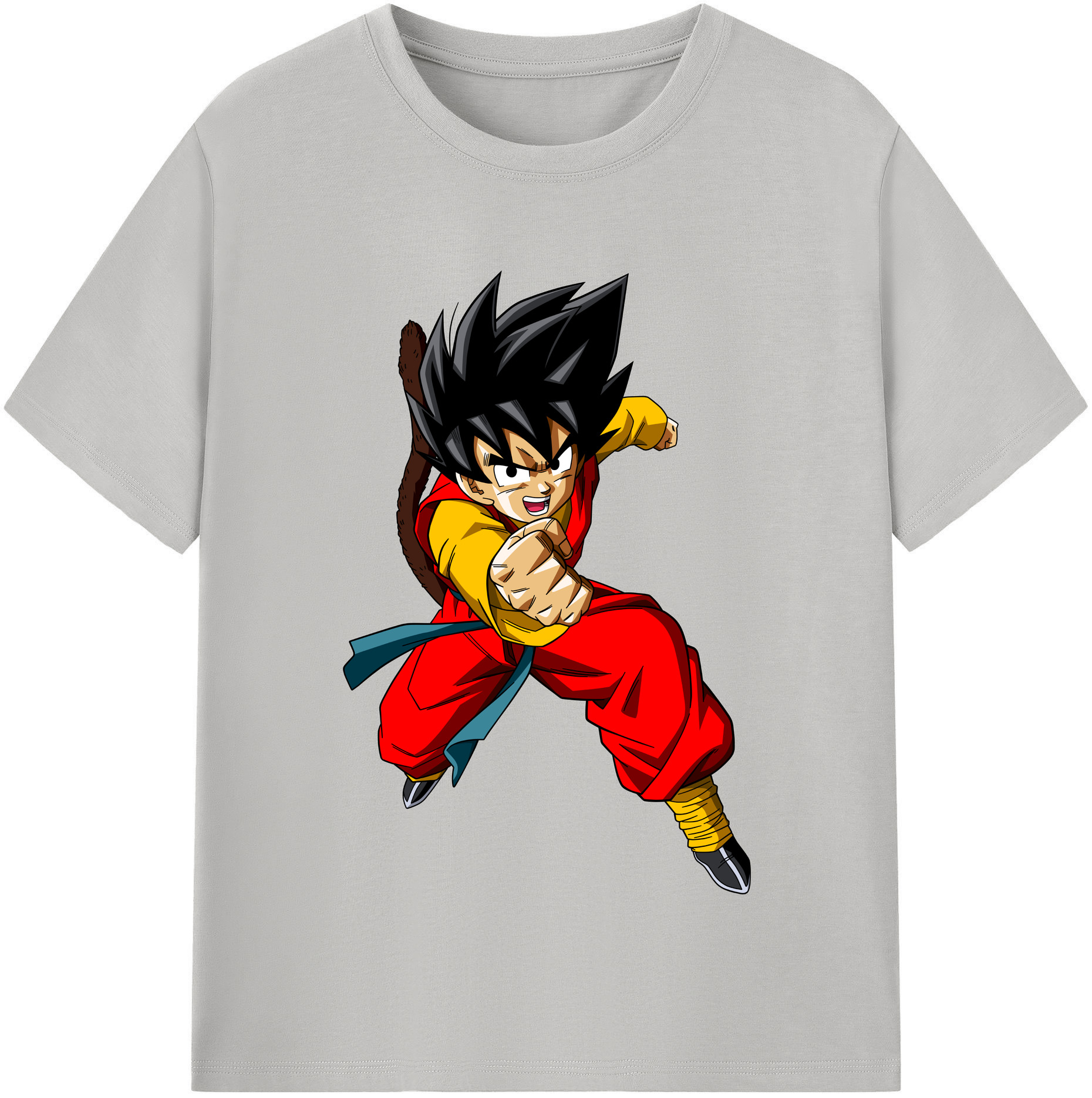 （画像用） ドラゴンボール 孫悟空（そん ごくう）Son Goku カカロット DRAGON BALL Kakarotto レディースカジュアルプリントTシャツ（綿100％）