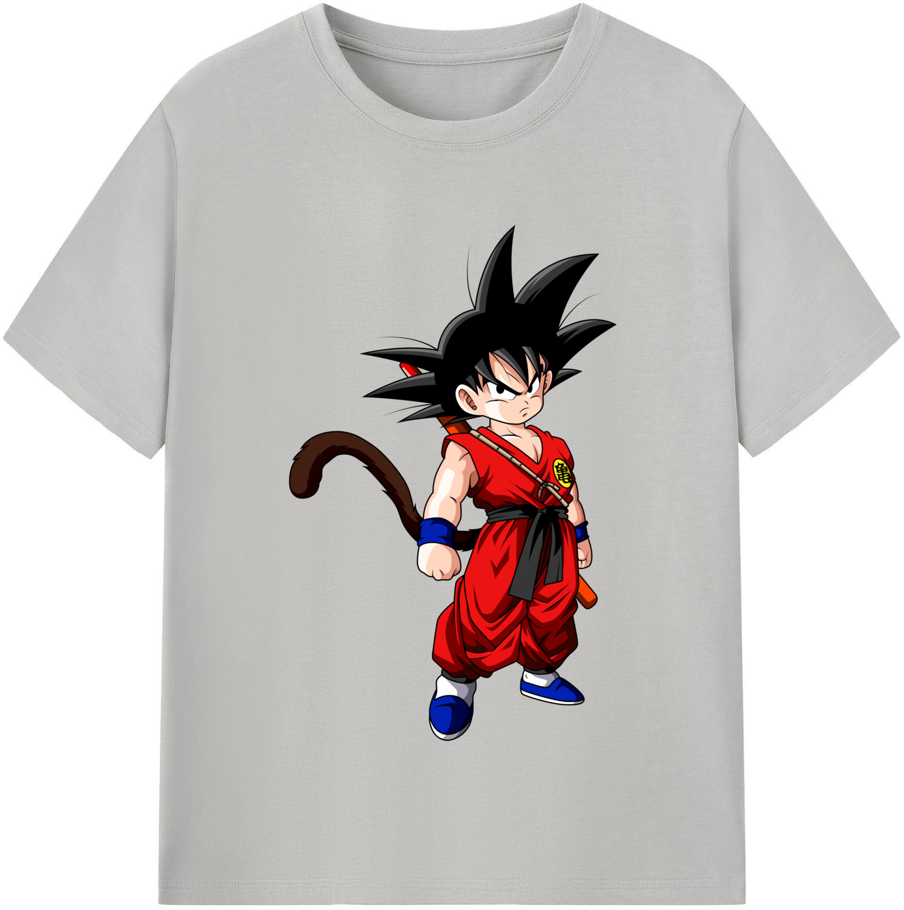 （画像用） ドラゴンボール 孫悟空（そん ごくう）Son Goku カカロット DRAGON BALL Kakarotto レディースカジュアルプリントTシャツ（綿100％）