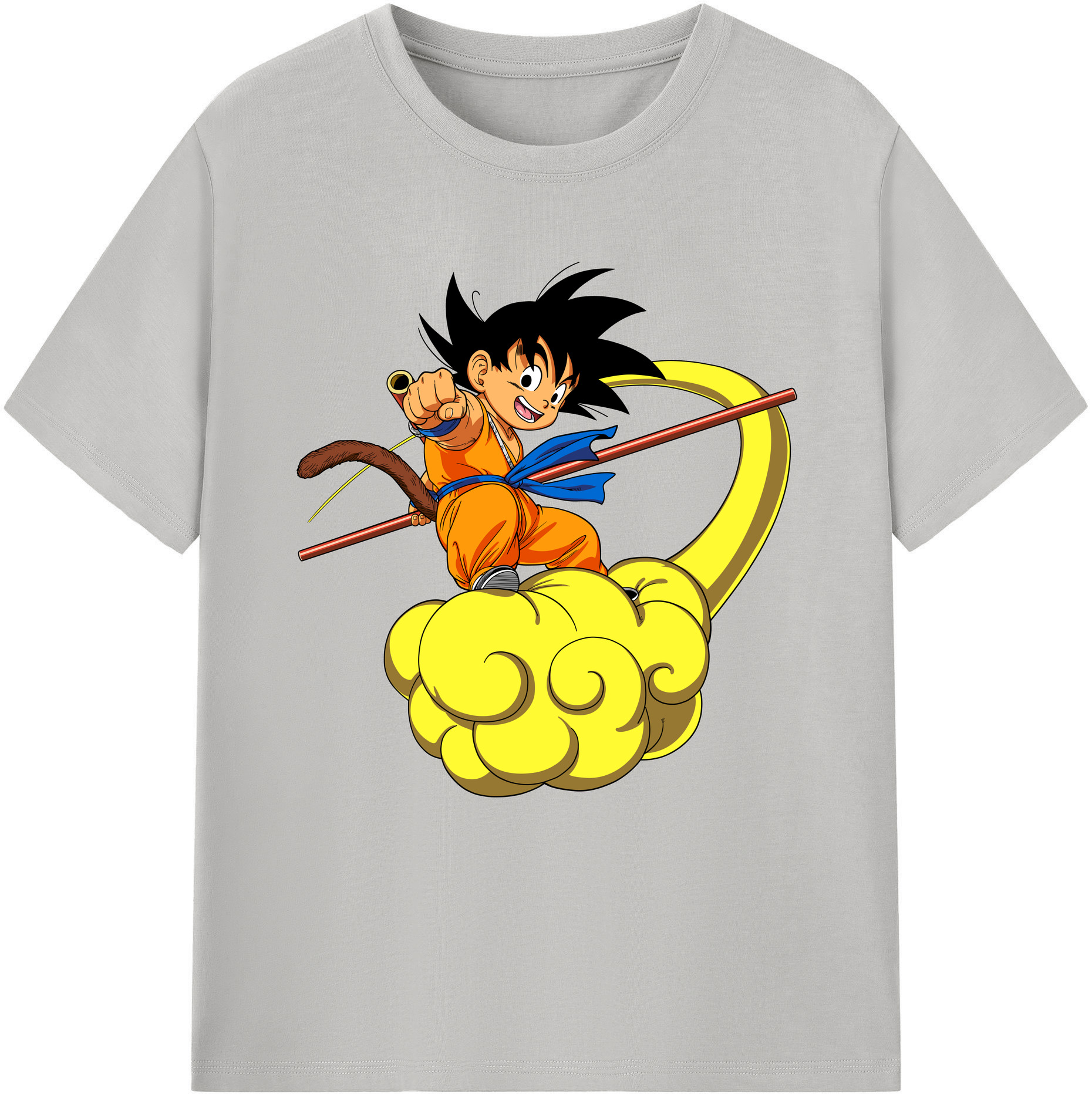 （画像用） ドラゴンボール 孫悟空（そん ごくう）Son Goku カカロット DRAGON BALL Kakarotto レディースカジュアルプリントTシャツ（綿100％）