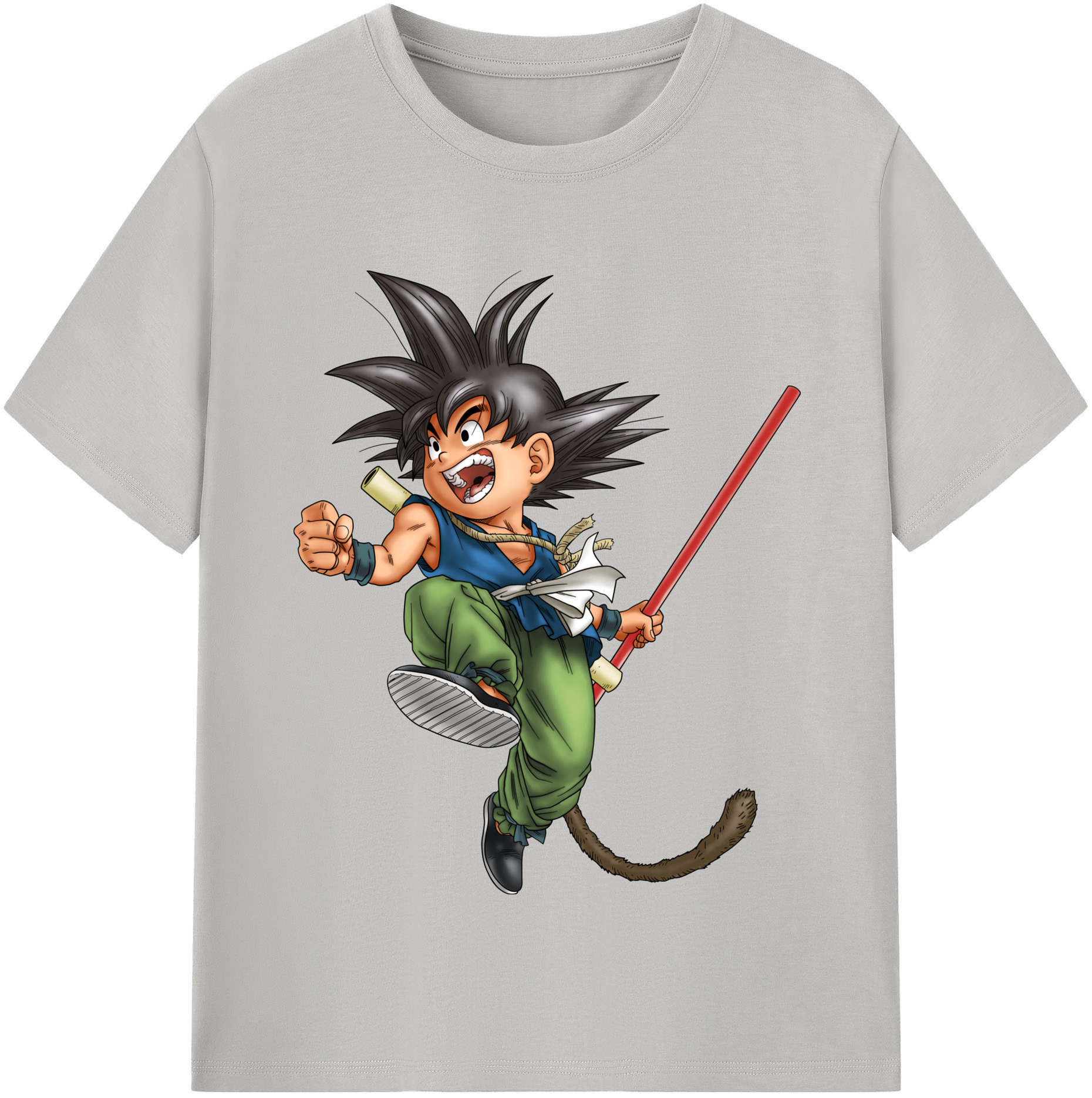 （画像用） ドラゴンボール 孫悟空（そん ごくう）Son Goku カカロット DRAGON BALL Kakarotto レディースカジュアルプリントTシャツ（綿100％）
