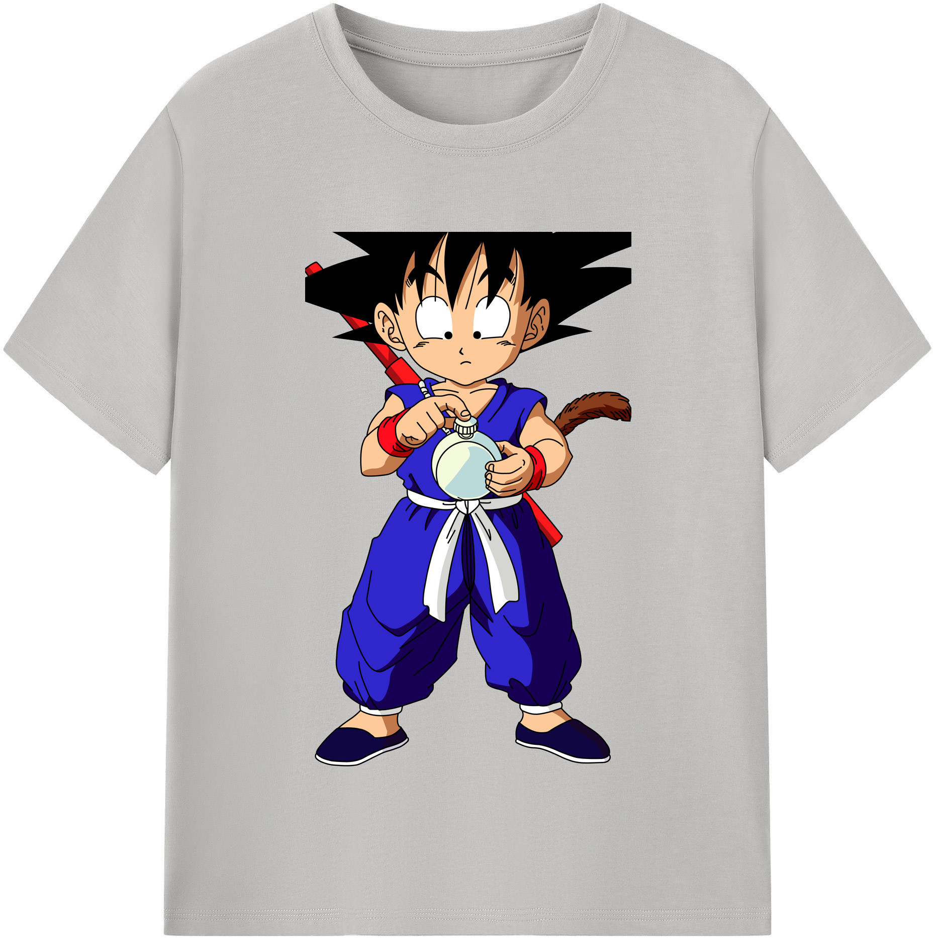 （画像用） ドラゴンボール 孫悟空（そん ごくう）Son Goku カカロット DRAGON BALL Kakarotto レディースカジュアルプリントTシャツ（綿100％）