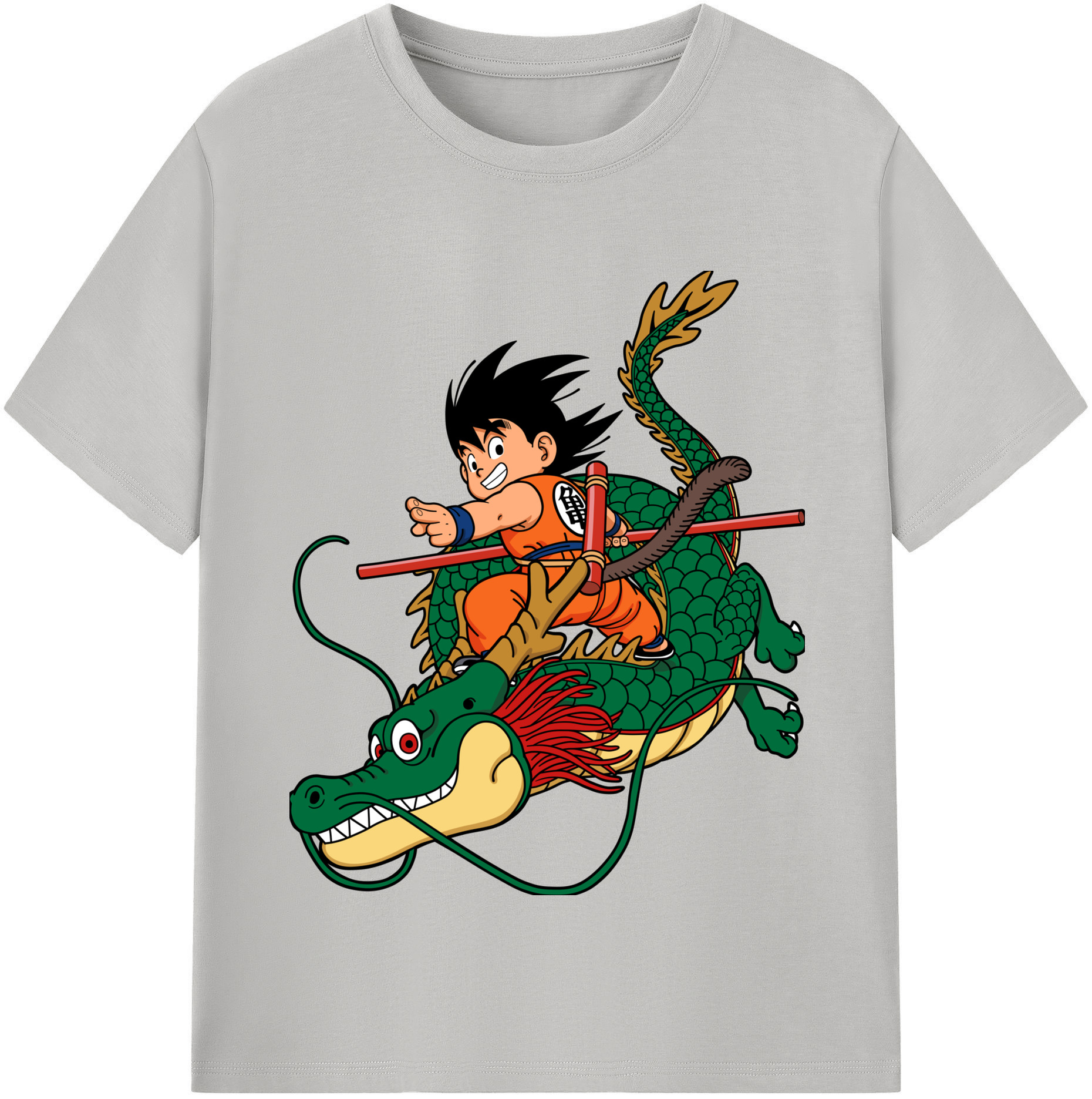（画像用） ドラゴンボール 孫悟空（そん ごくう）Son Goku カカロット DRAGON BALL Kakarotto レディースカジュアルプリントTシャツ（綿100％）