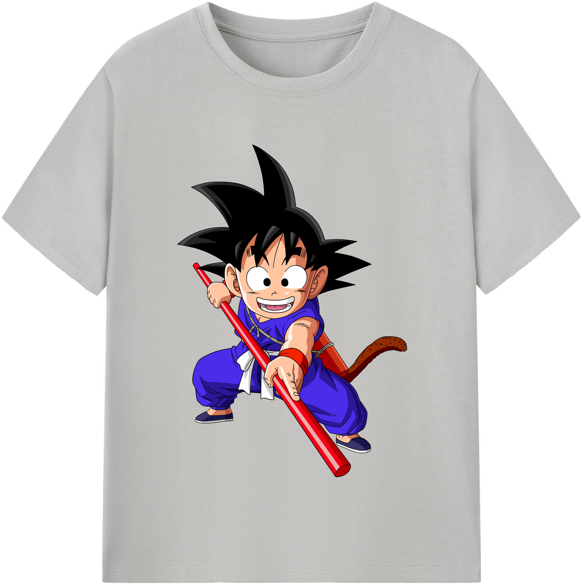 （画像用） ドラゴンボール 孫悟空（そん ごくう）Son Goku カカロット DRAGON BALL Kakarotto レディースカジュアルプリントTシャツ（綿100％）