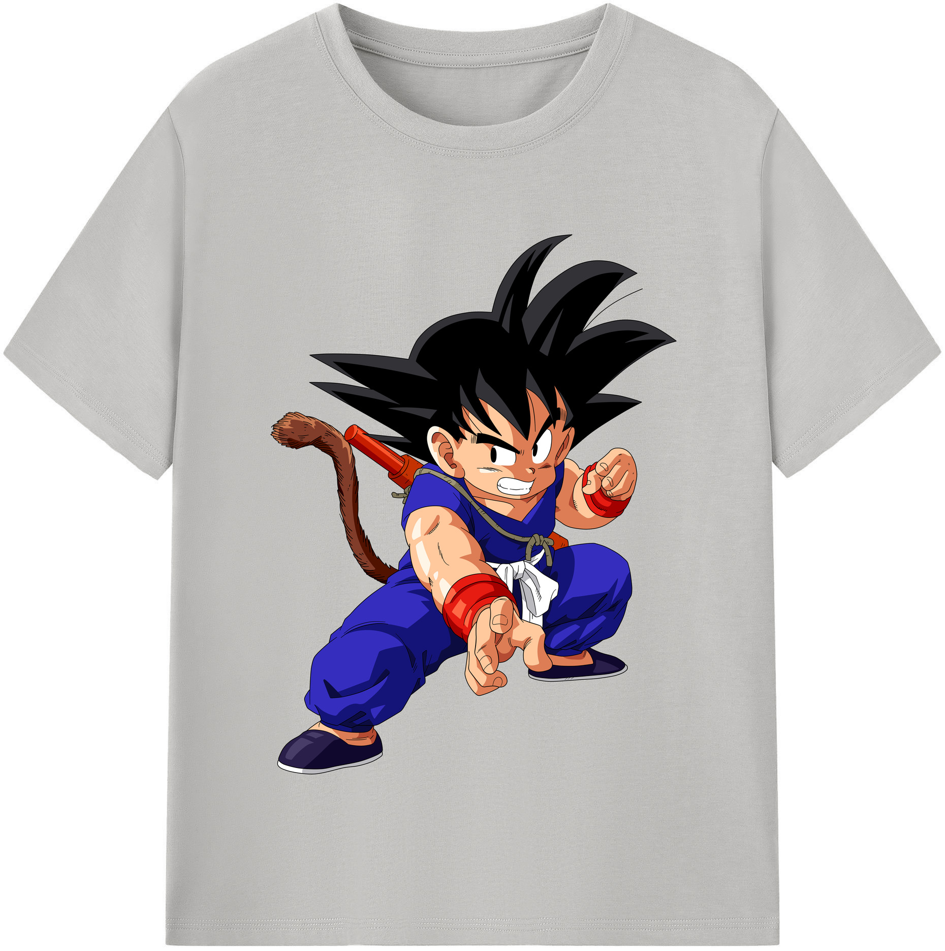 （画像用） ドラゴンボール 孫悟空（そん ごくう）Son Goku カカロット DRAGON BALL Kakarotto レディースカジュアルプリントTシャツ（綿100％）