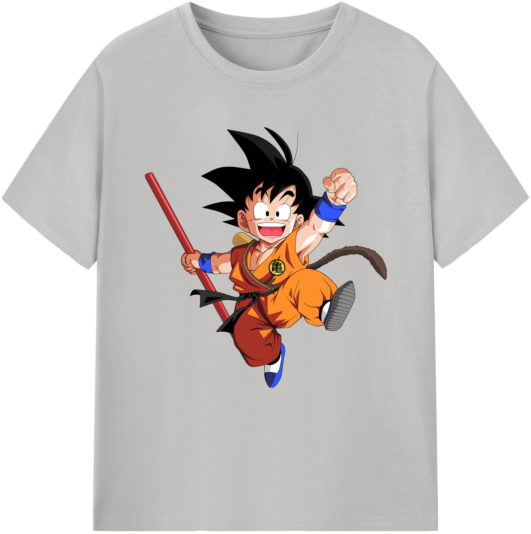 （画像用） ドラゴンボール 孫悟空（そん ごくう）Son Goku カカロット DRAGON BALL Kakarotto レディースカジュアルプリントTシャツ（綿100％）