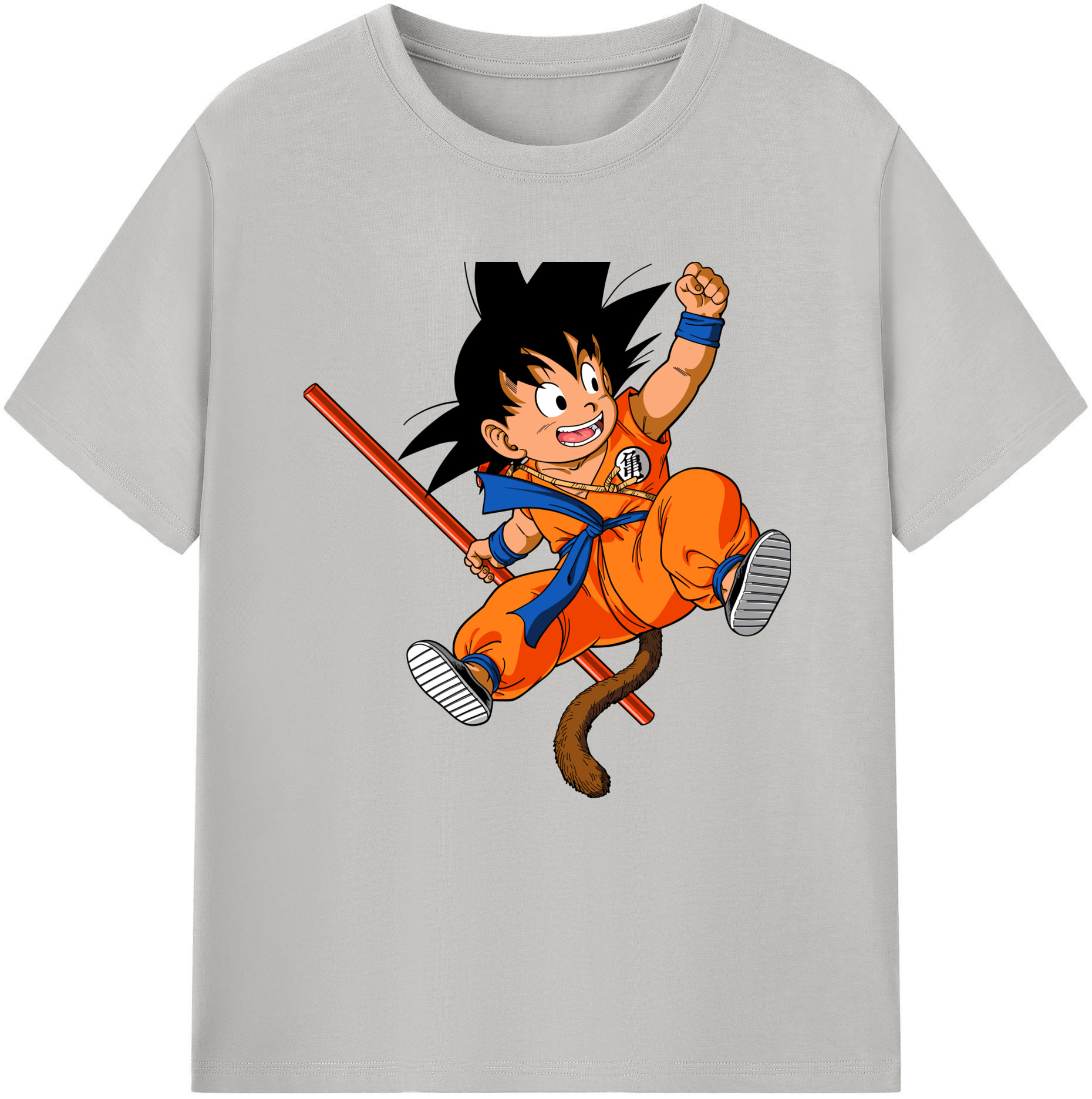 （画像用） ドラゴンボール 孫悟空（そん ごくう）Son Goku カカロット DRAGON BALL Kakarotto レディースカジュアルプリントTシャツ（綿100％）