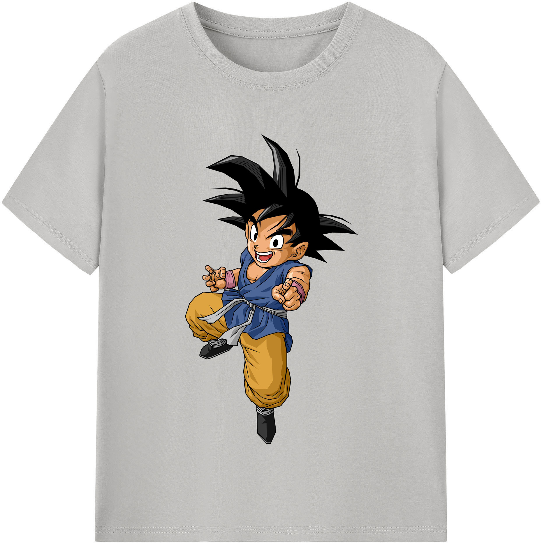 （画像用） ドラゴンボール 孫悟空（そん ごくう）Son Goku カカロット DRAGON BALL Kakarotto レディースカジュアルプリントTシャツ（綿100％）