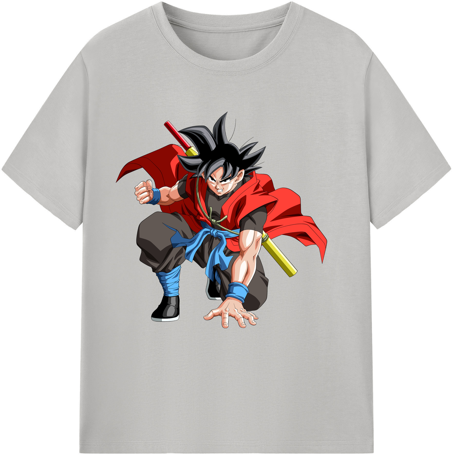 （画像用） ドラゴンボール 孫悟空（そん ごくう）Son Goku カカロット DRAGON BALL Kakarotto レディースカジュアルプリントTシャツ（綿100％）