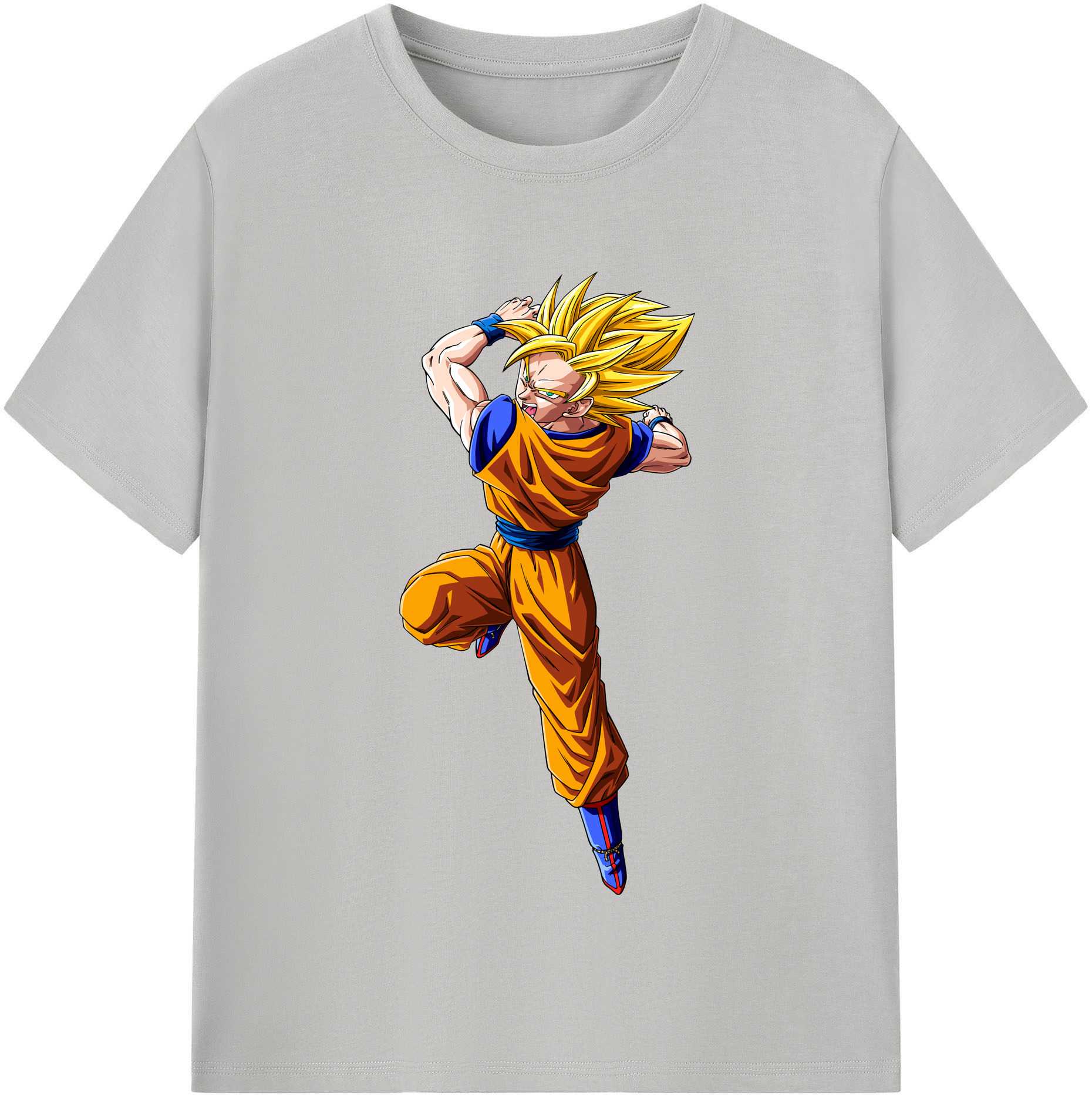 （画像用） ドラゴンボール 孫悟空（そん ごくう）Son Goku カカロット DRAGON BALL Kakarotto レディースカジュアルプリントTシャツ（綿100％）
