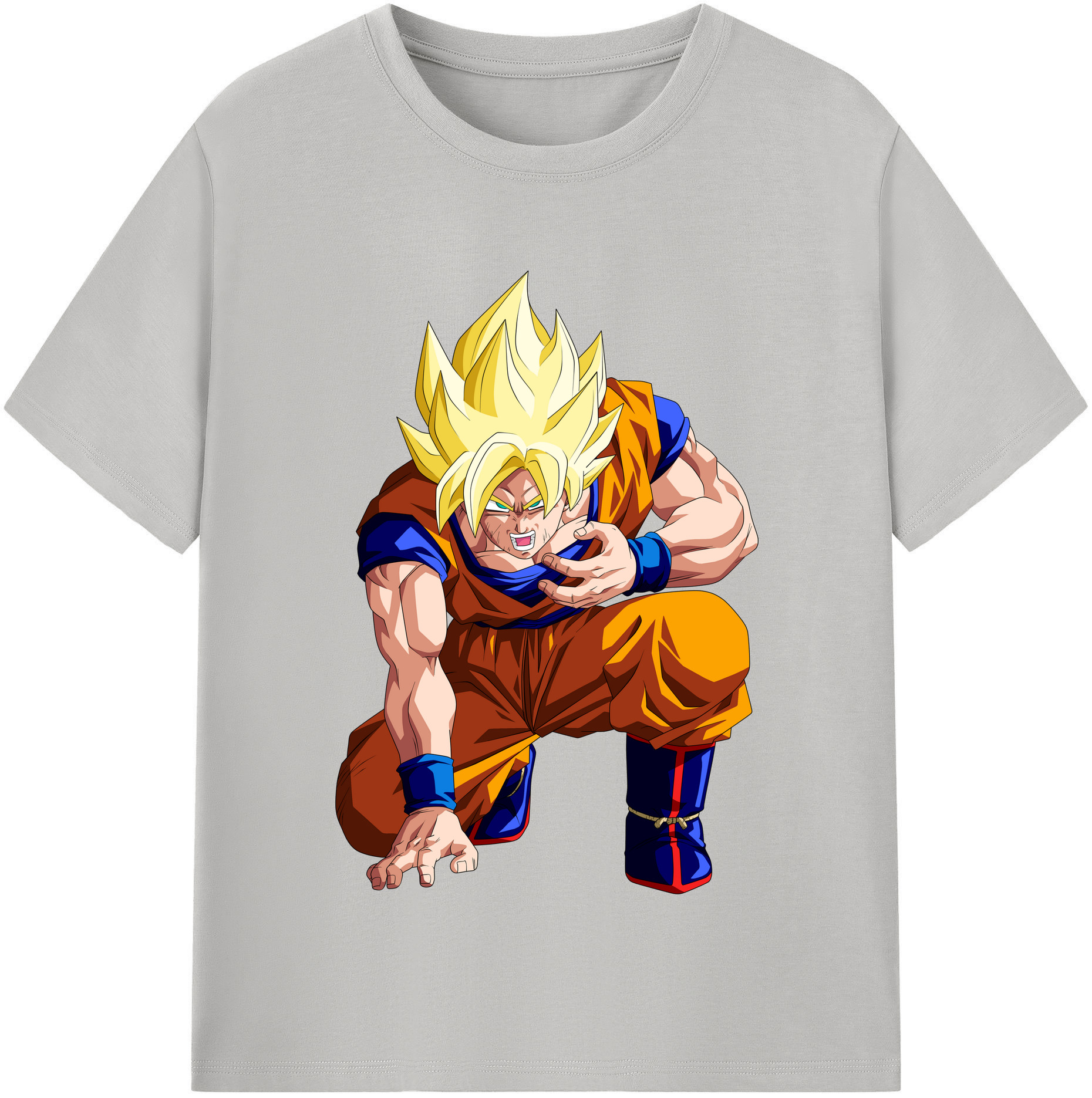 （画像用） ドラゴンボール 孫悟空（そん ごくう）Son Goku カカロット DRAGON BALL Kakarotto レディースカジュアルプリントTシャツ（綿100％）
