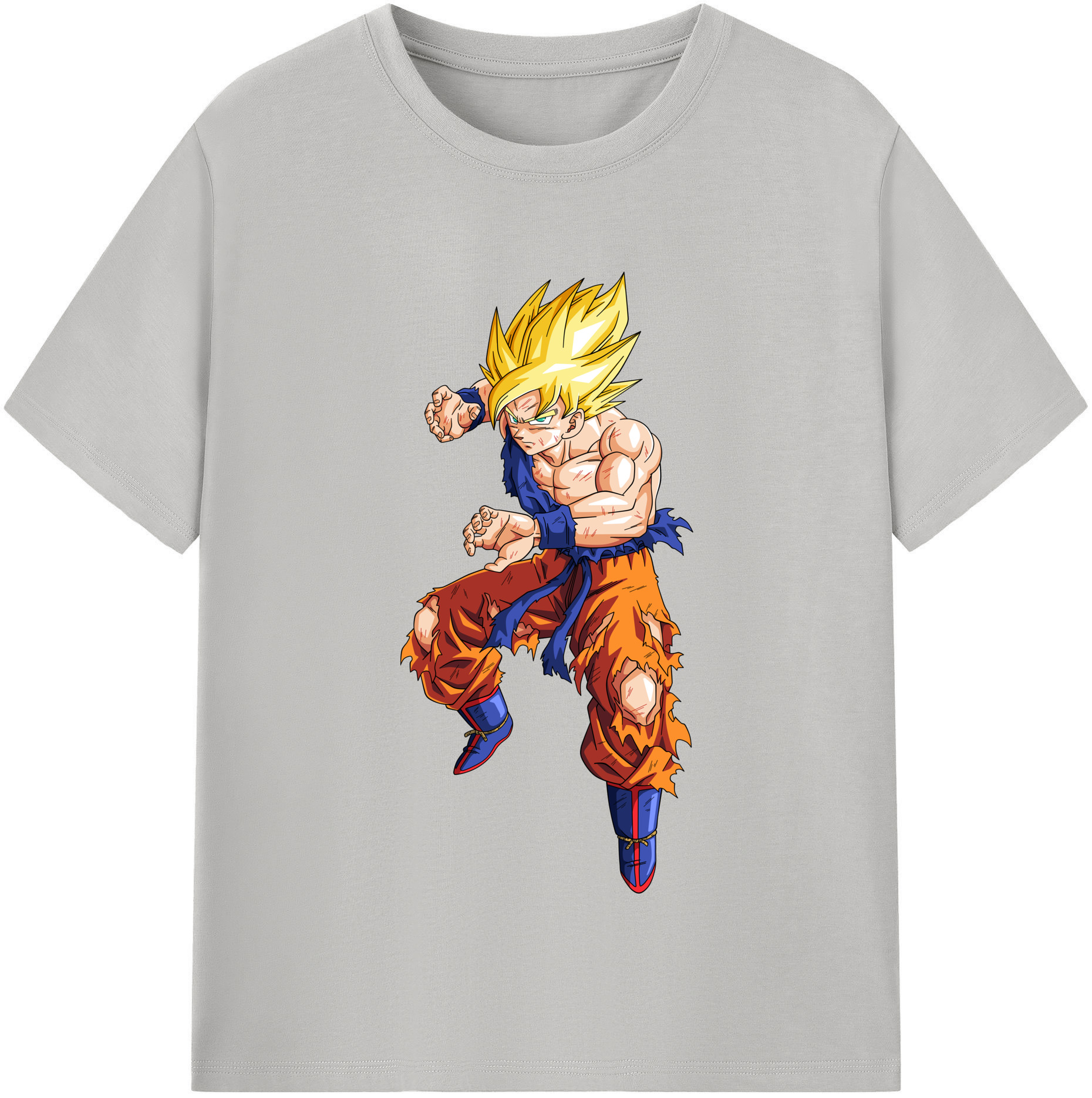 （画像用） ドラゴンボール 孫悟空（そん ごくう）Son Goku カカロット DRAGON BALL Kakarotto レディースカジュアルプリントTシャツ（綿100％）