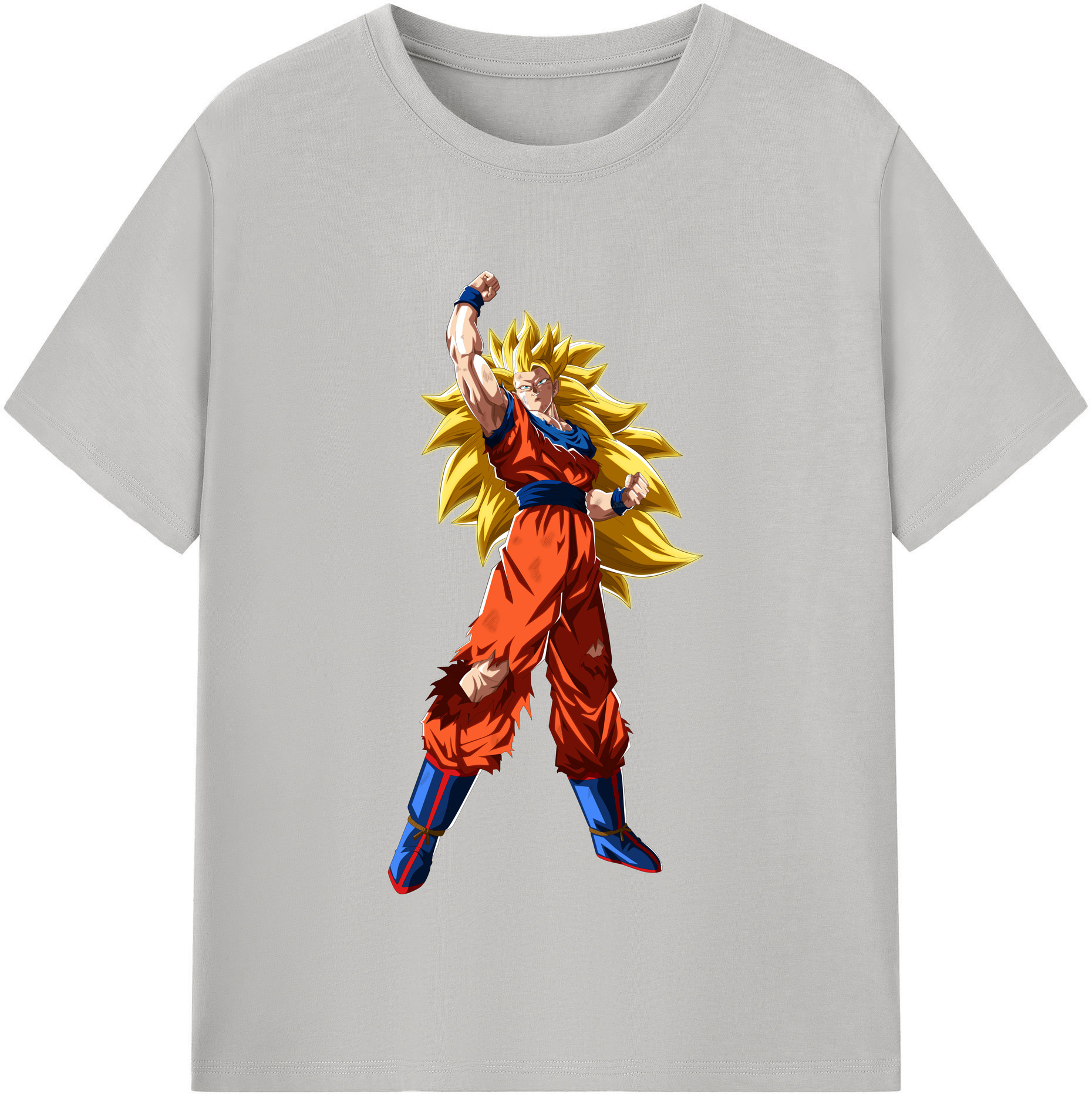 （画像用） ドラゴンボール 孫悟空（そん ごくう）Son Goku カカロット DRAGON BALL Kakarotto レディースカジュアルプリントTシャツ（綿100％）