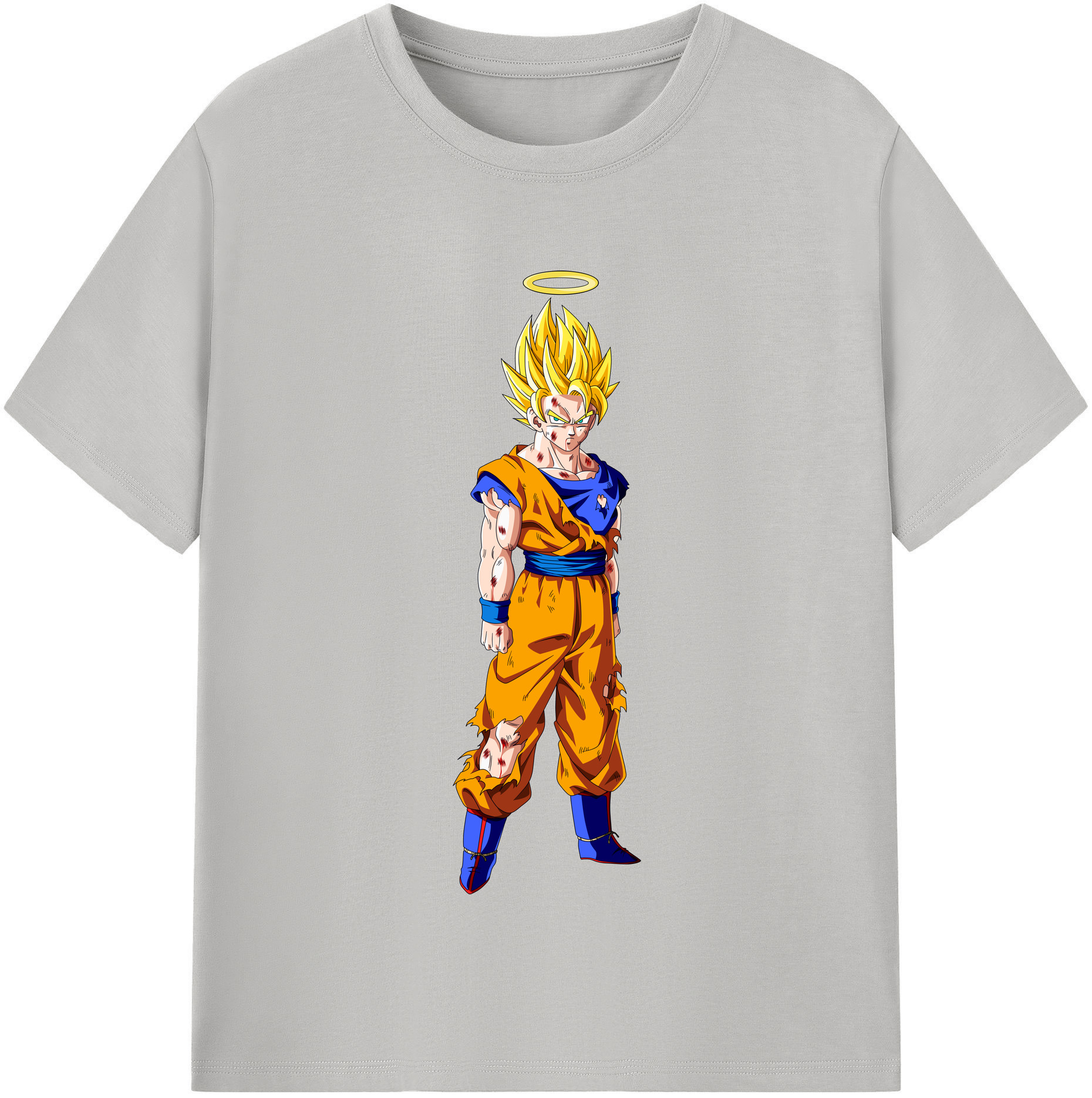 （画像用） ドラゴンボール 孫悟空（そん ごくう）Son Goku カカロット DRAGON BALL Kakarotto レディースカジュアルプリントTシャツ（綿100％）