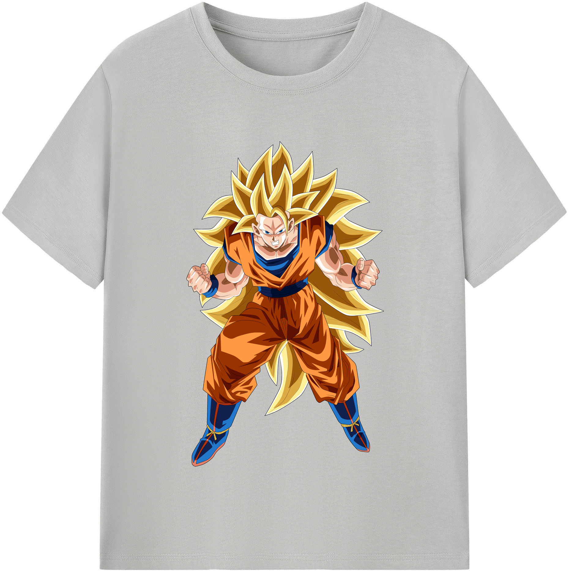 （画像用） ドラゴンボール 孫悟空（そん ごくう）Son Goku カカロット DRAGON BALL Kakarotto レディースカジュアルプリントTシャツ（綿100％）