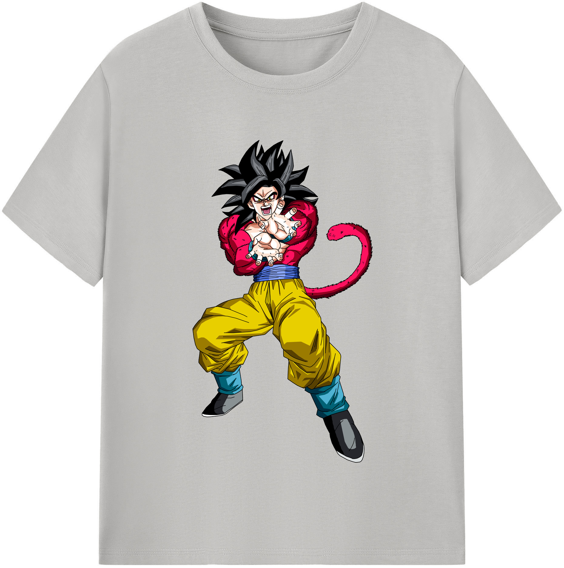 （画像用） ドラゴンボール 孫悟空（そん ごくう）Son Goku カカロット DRAGON BALL Kakarotto レディースカジュアルプリントTシャツ（綿100％）