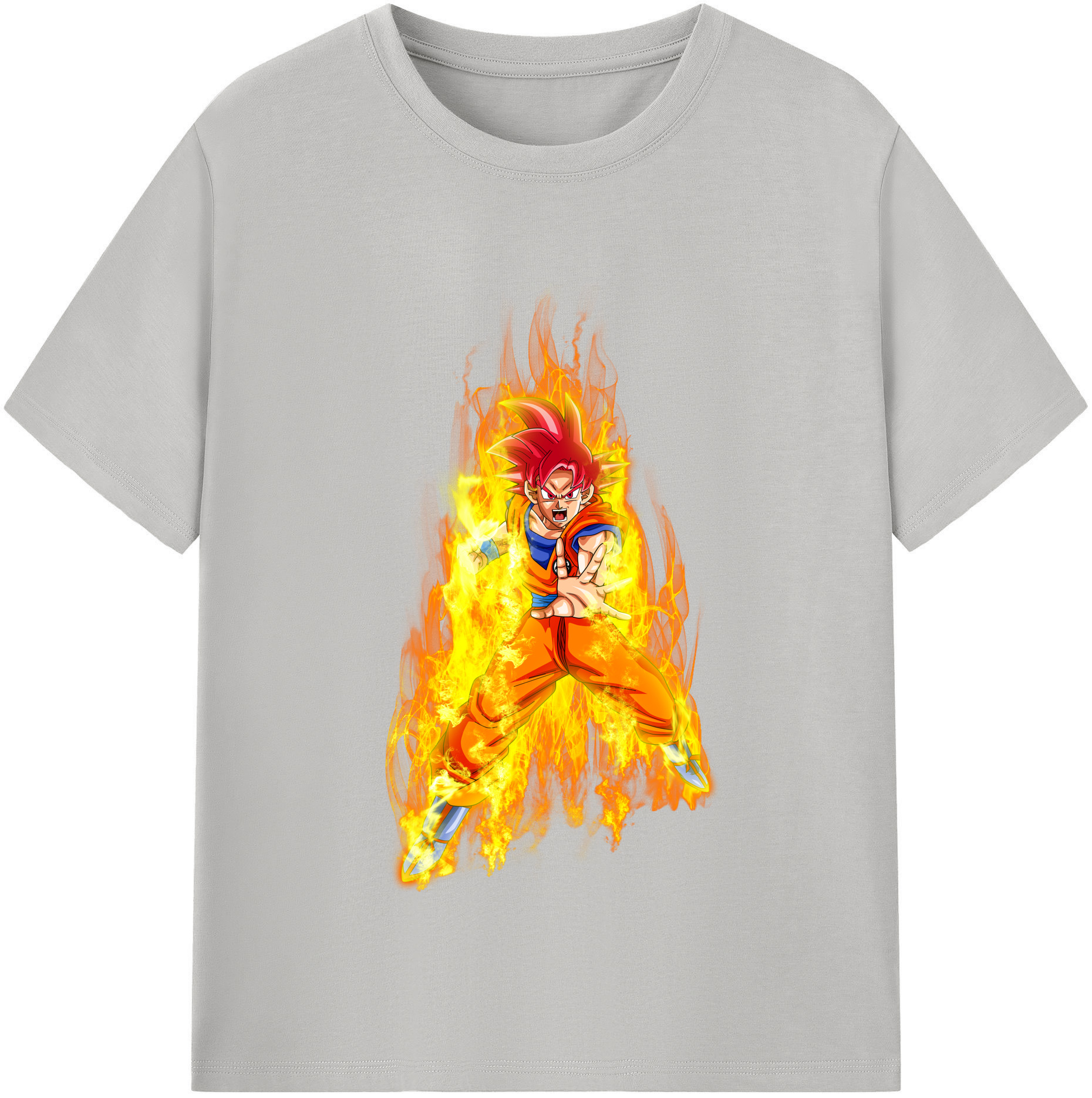 （画像用） ドラゴンボール 孫悟空（そん ごくう）Son Goku カカロット DRAGON BALL Kakarotto レディースカジュアルプリントTシャツ（綿100％）