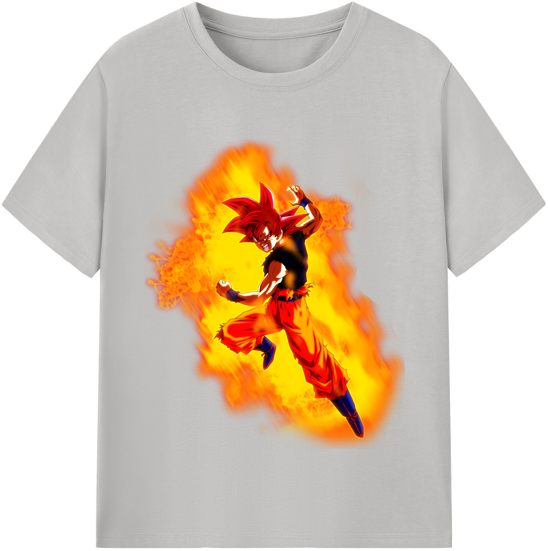 （画像用） ドラゴンボール 孫悟空（そん ごくう）Son Goku カカロット DRAGON BALL Kakarotto レディースカジュアルプリントTシャツ（綿100％）