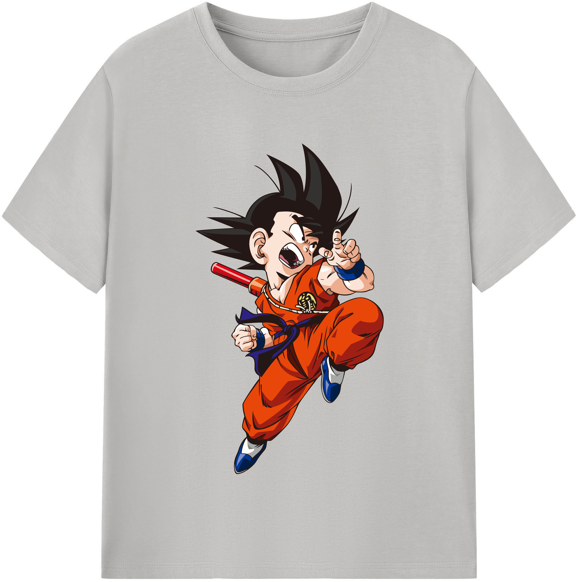 （画像用） ドラゴンボール 孫悟空（そん ごくう）Son Goku カカロット DRAGON BALL Kakarotto レディースカジュアルプリントTシャツ（綿100％）