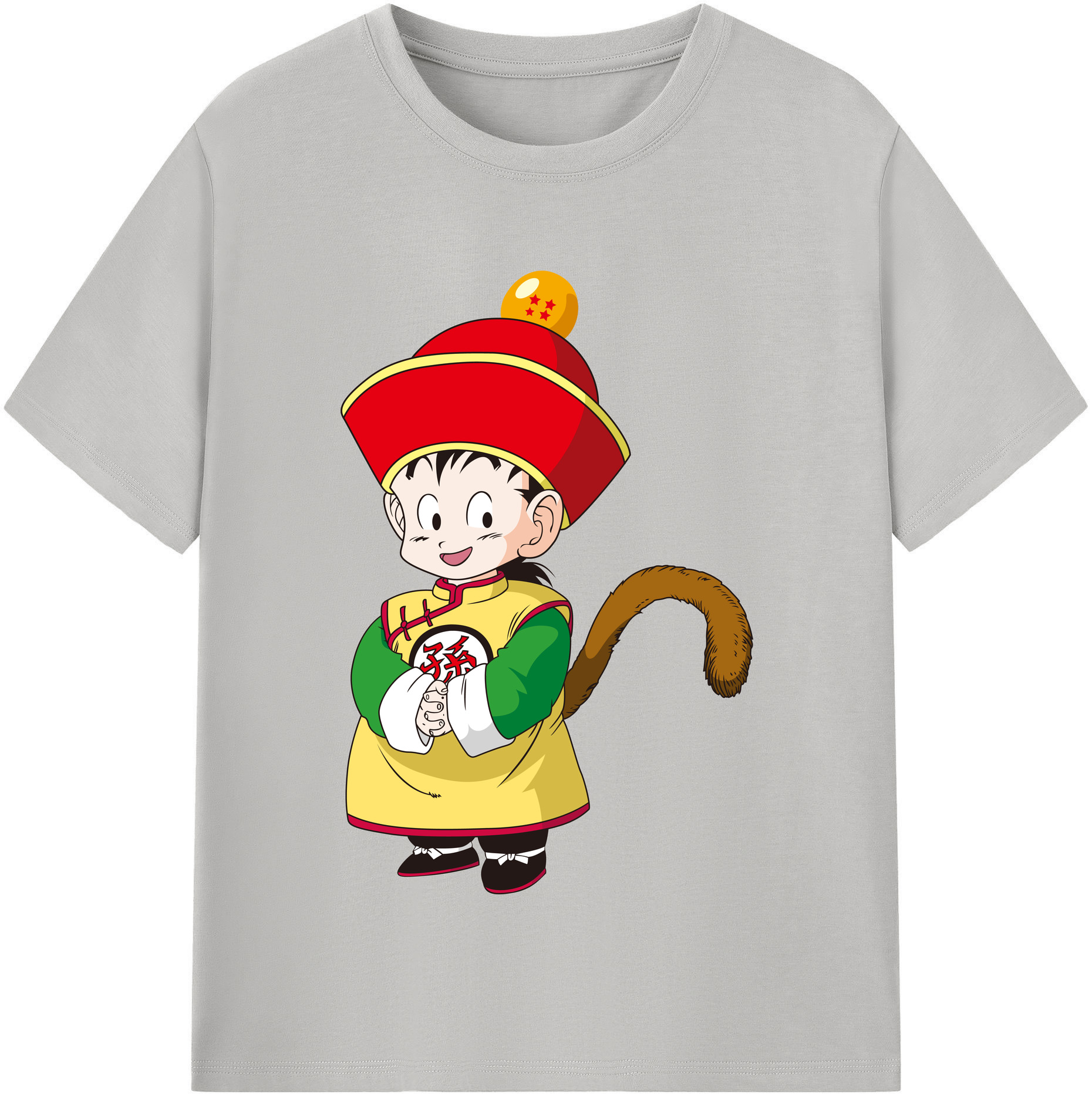 （画像用） ドラゴンボール 孫悟空（そん ごくう）Son Goku カカロット DRAGON BALL Kakarotto レディースカジュアルプリントTシャツ（綿100％）