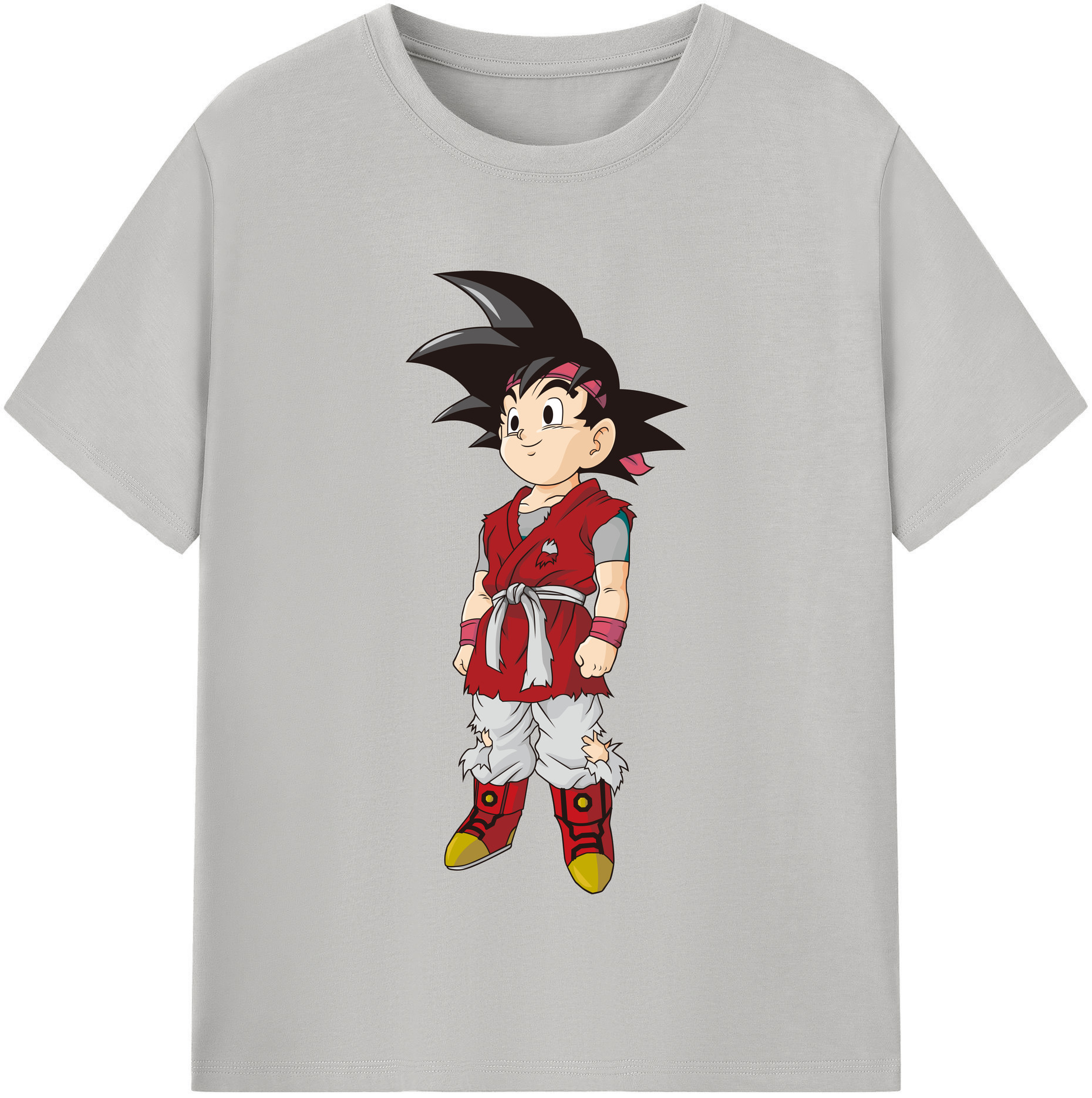 （画像用） ドラゴンボール 孫悟空（そん ごくう）Son Goku カカロット DRAGON BALL Kakarotto レディースカジュアルプリントTシャツ（綿100％）