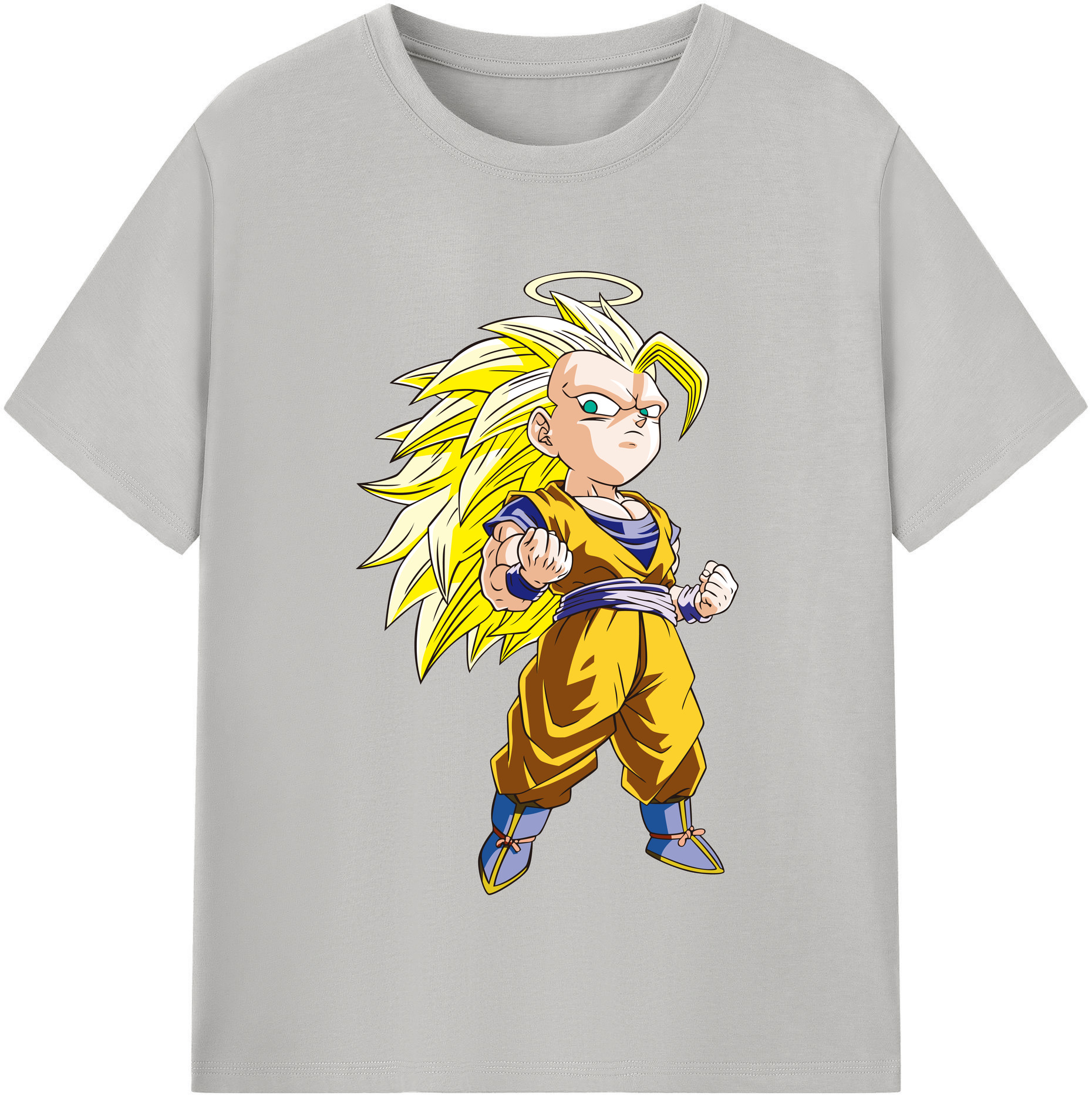 （画像用） ドラゴンボール 孫悟空（そん ごくう）Son Goku カカロット DRAGON BALL Kakarotto レディースカジュアルプリントTシャツ（綿100％）