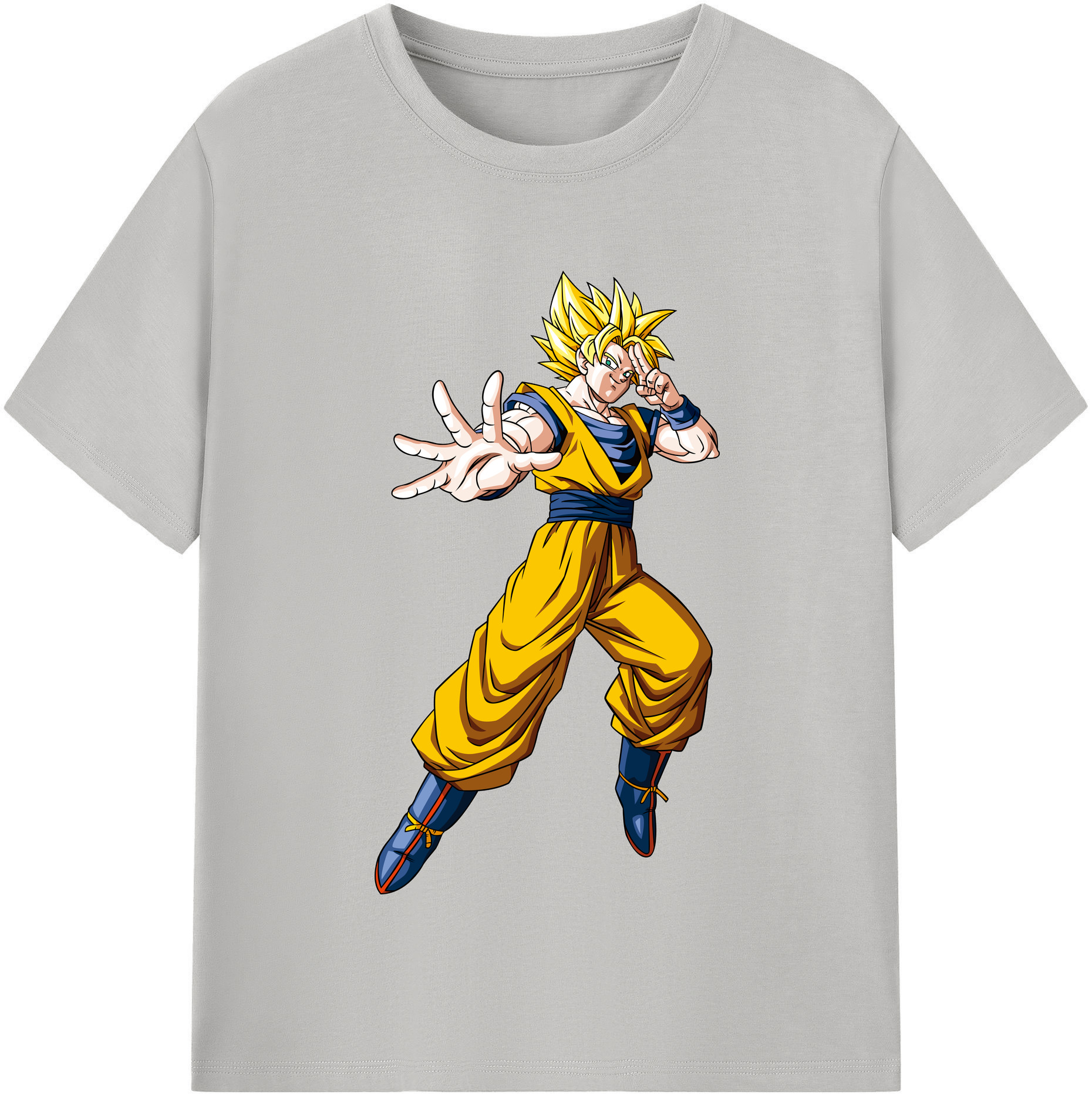 （画像用） ドラゴンボール 孫悟空（そん ごくう）Son Goku カカロット DRAGON BALL Kakarotto レディースカジュアルプリントTシャツ（綿100％）
