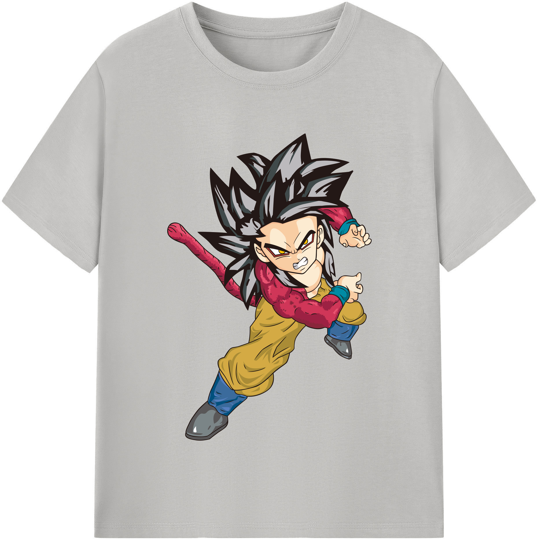 （画像用） ドラゴンボール 孫悟空（そん ごくう）Son Goku カカロット DRAGON BALL Kakarotto レディースカジュアルプリントTシャツ（綿100％）