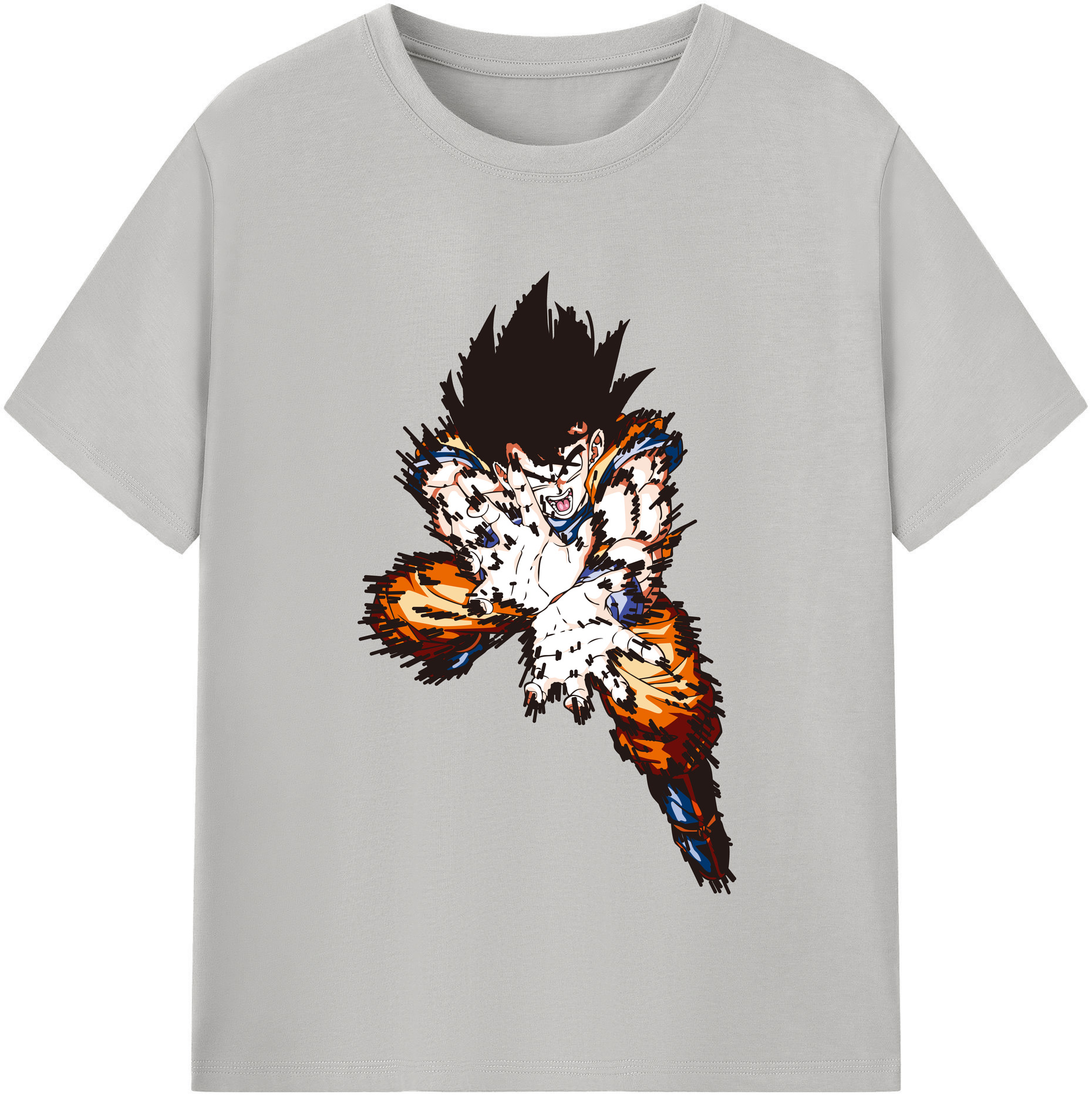 （画像用） ドラゴンボール 孫悟空（そん ごくう）Son Goku カカロット DRAGON BALL Kakarotto レディースカジュアルプリントTシャツ（綿100％）