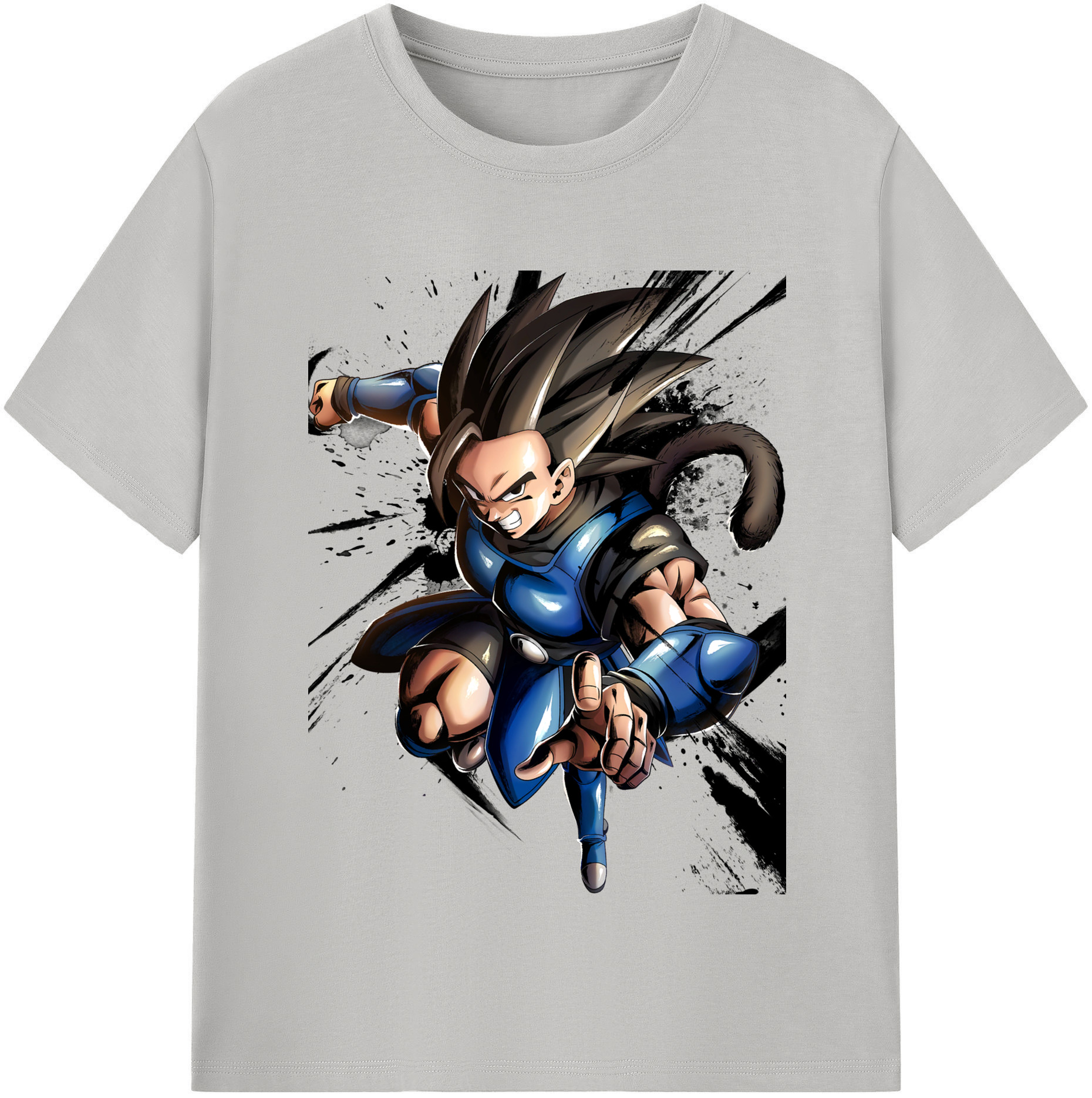 （画像用） ドラゴンボール ベジータ四世（Bejīta Yonsei）DRAGON BALL Vegeta IV レディースカジュアルプリントTシャツ（綿100％）