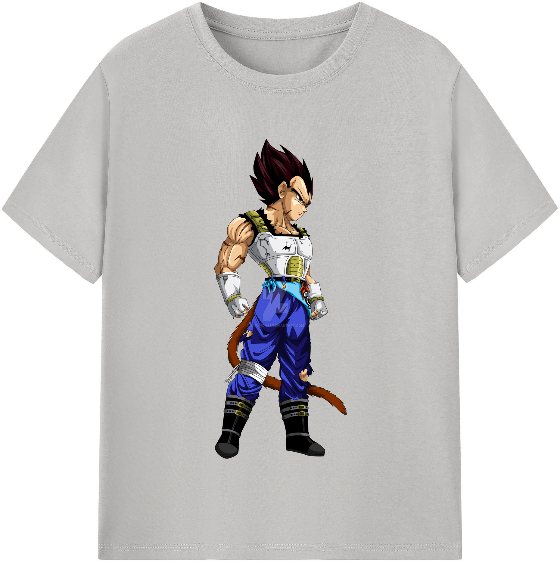 （画像用） ドラゴンボール ベジータ四世（Bejīta Yonsei）DRAGON BALL Vegeta IV レディースカジュアルプリントTシャツ（綿100％）