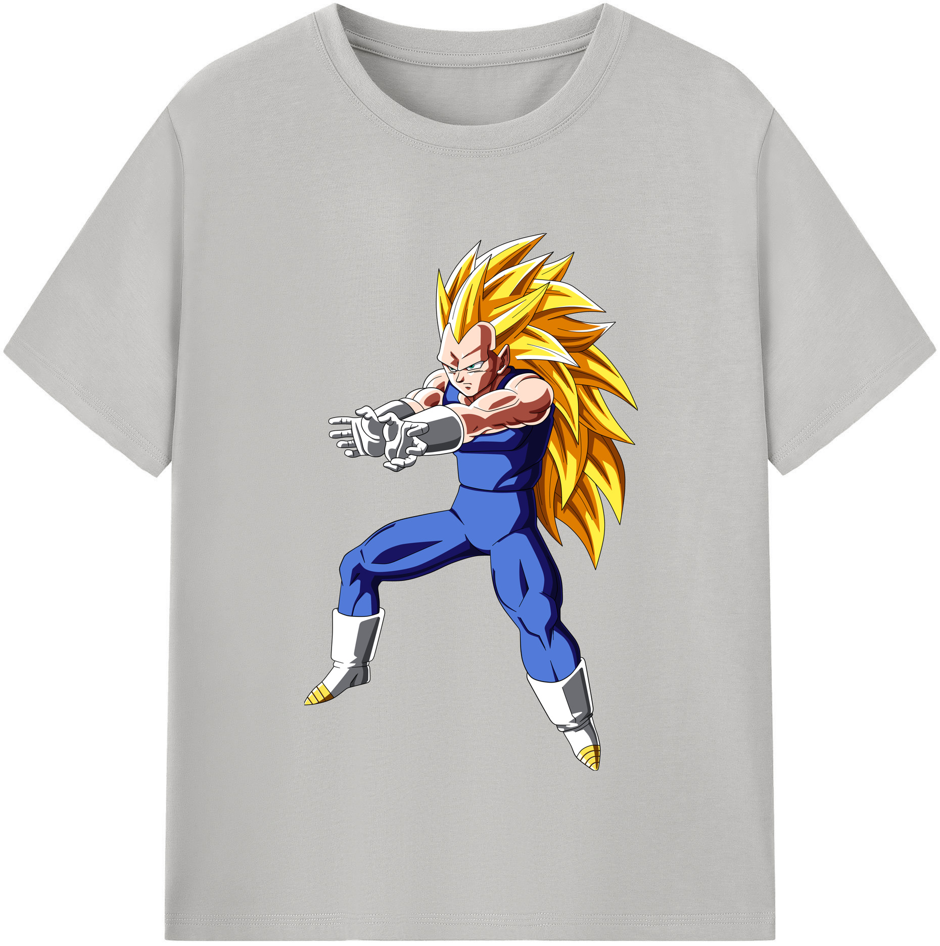 （画像用） ドラゴンボール ベジータ四世（Bejīta Yonsei）DRAGON BALL Vegeta IV レディースカジュアルプリントTシャツ（綿100％）
