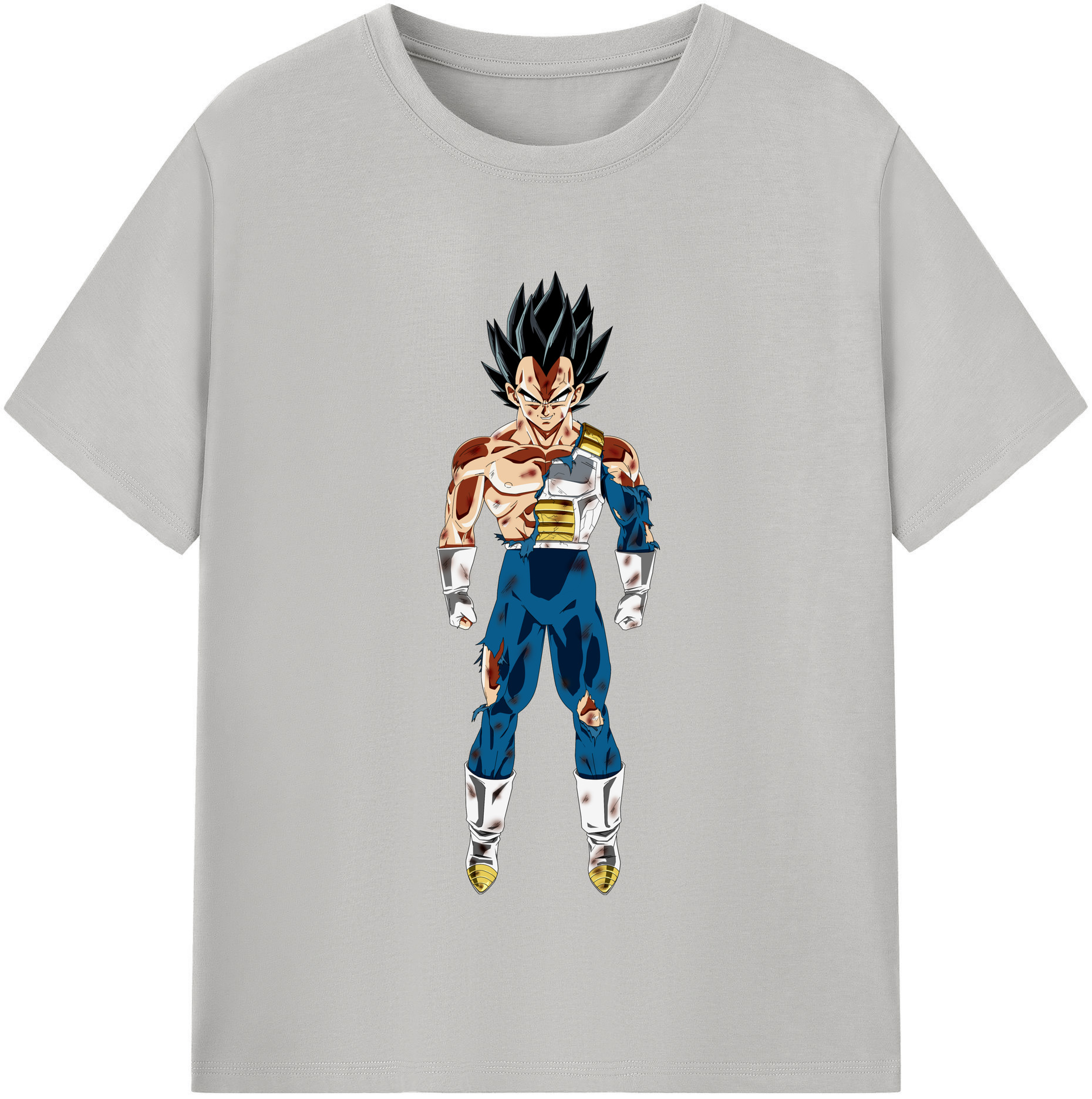 （画像用） ドラゴンボール ベジータ四世（Bejīta Yonsei）DRAGON BALL Vegeta IV レディースカジュアルプリントTシャツ（綿100％）