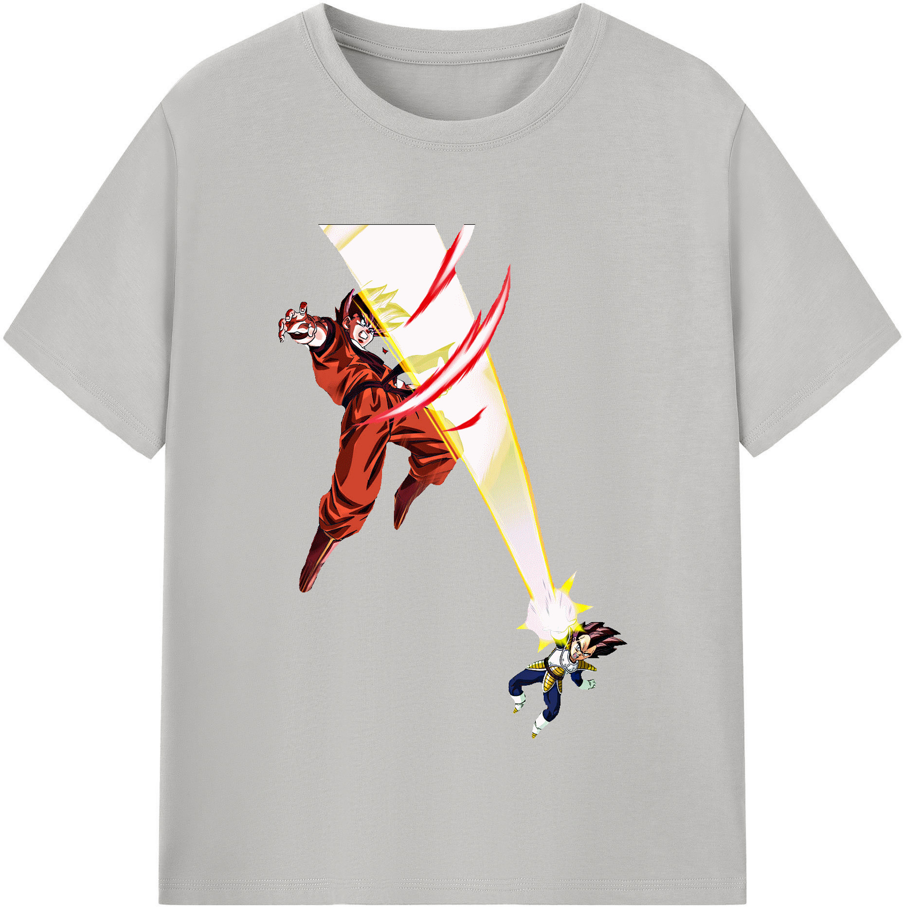（画像用） ドラゴンボール ベジータ四世（Bejīta Yonsei）DRAGON BALL Vegeta IV レディースカジュアルプリントTシャツ（綿100％）