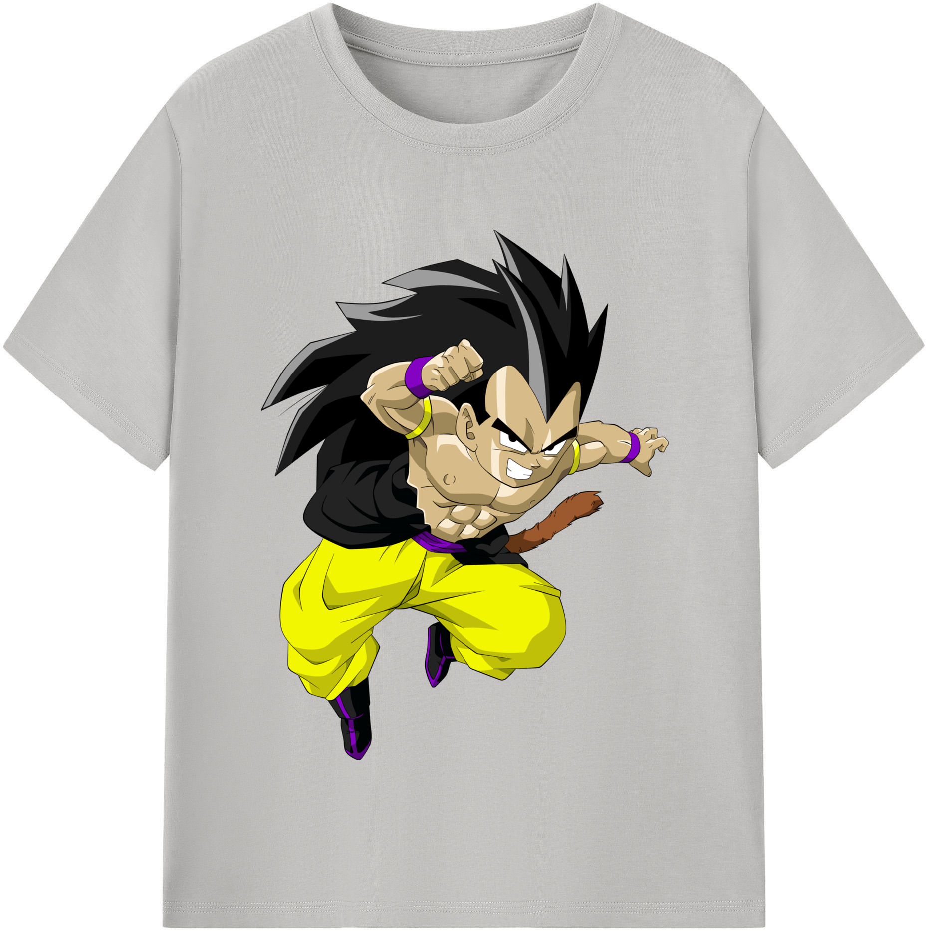 （画像用） ドラゴンボール ベジータ四世（Bejīta Yonsei）DRAGON BALL Vegeta IV レディースカジュアルプリントTシャツ（綿100％）