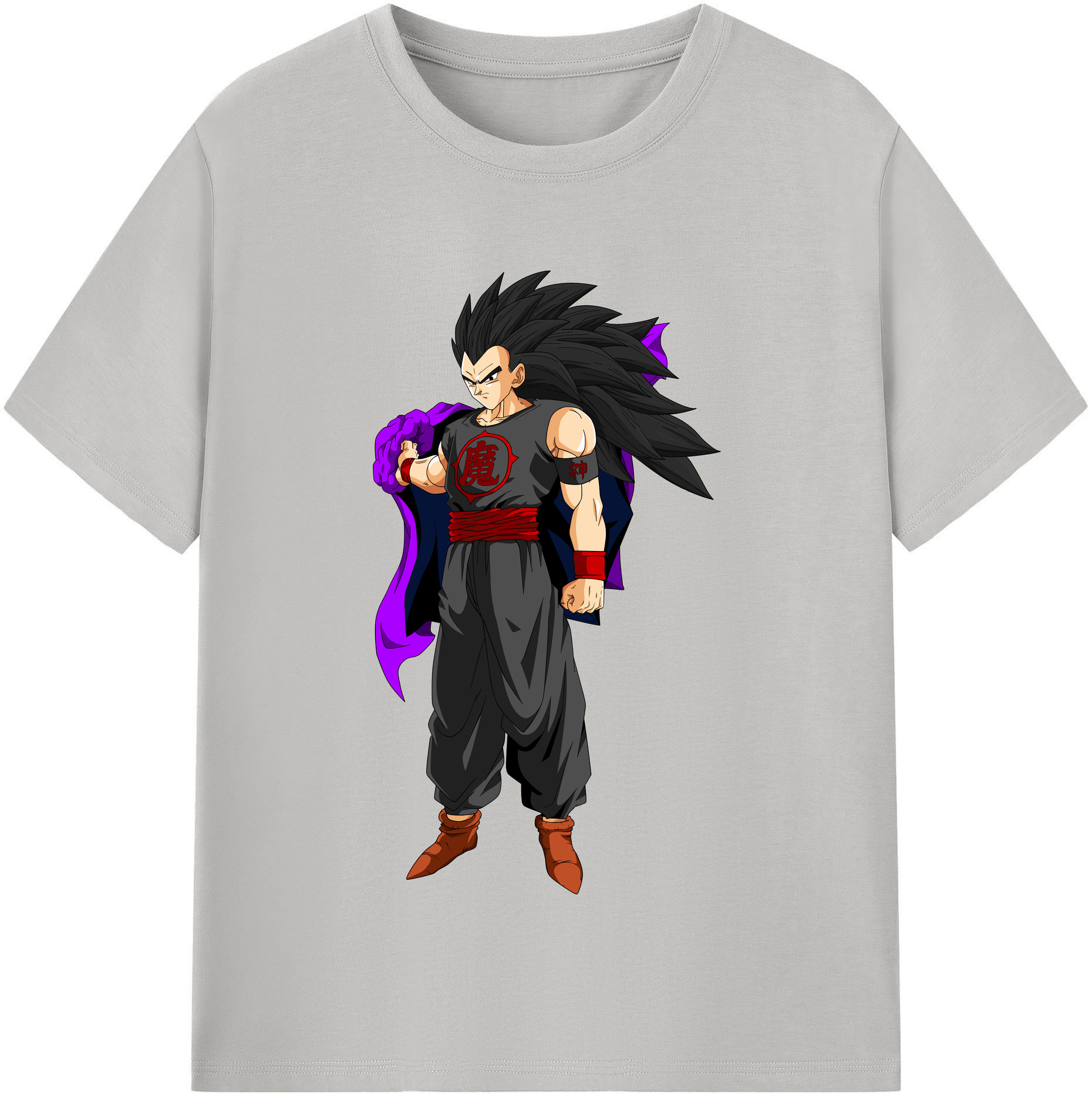 （画像用） ドラゴンボール ベジータ四世（Bejīta Yonsei）DRAGON BALL Vegeta IV レディースカジュアルプリントTシャツ（綿100％）