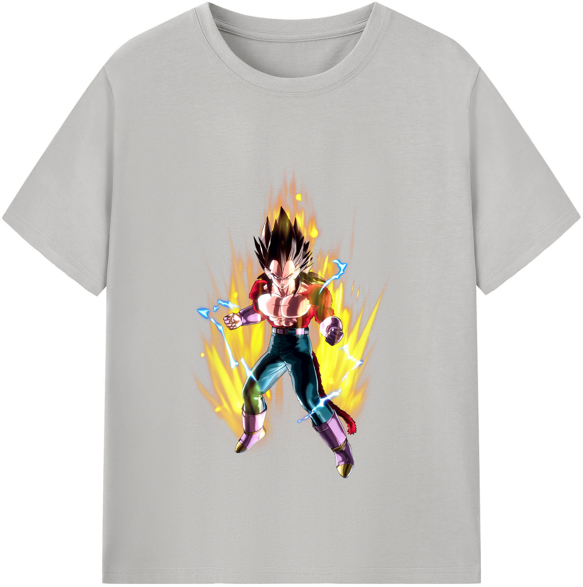 （画像用） ドラゴンボール ベジータ四世（Bejīta Yonsei）DRAGON BALL Vegeta IV レディースカジュアルプリントTシャツ（綿100％）