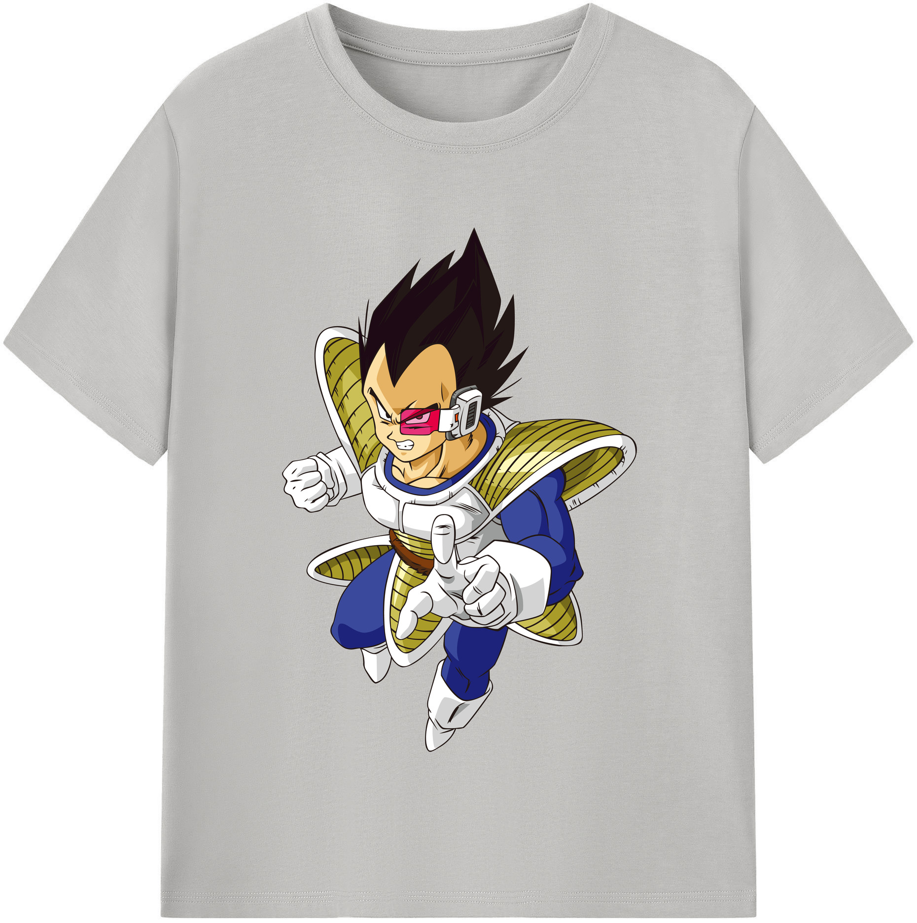 （画像用） ドラゴンボール ベジータ四世（Bejīta Yonsei）DRAGON BALL Vegeta IV レディースカジュアルプリントTシャツ（綿100％）