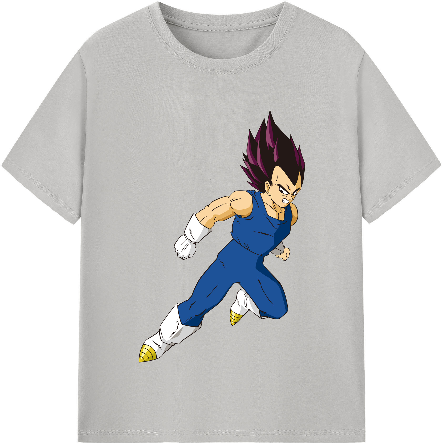 （画像用） ドラゴンボール ベジータ四世（Bejīta Yonsei）DRAGON BALL Vegeta IV レディースカジュアルプリントTシャツ（綿100％）