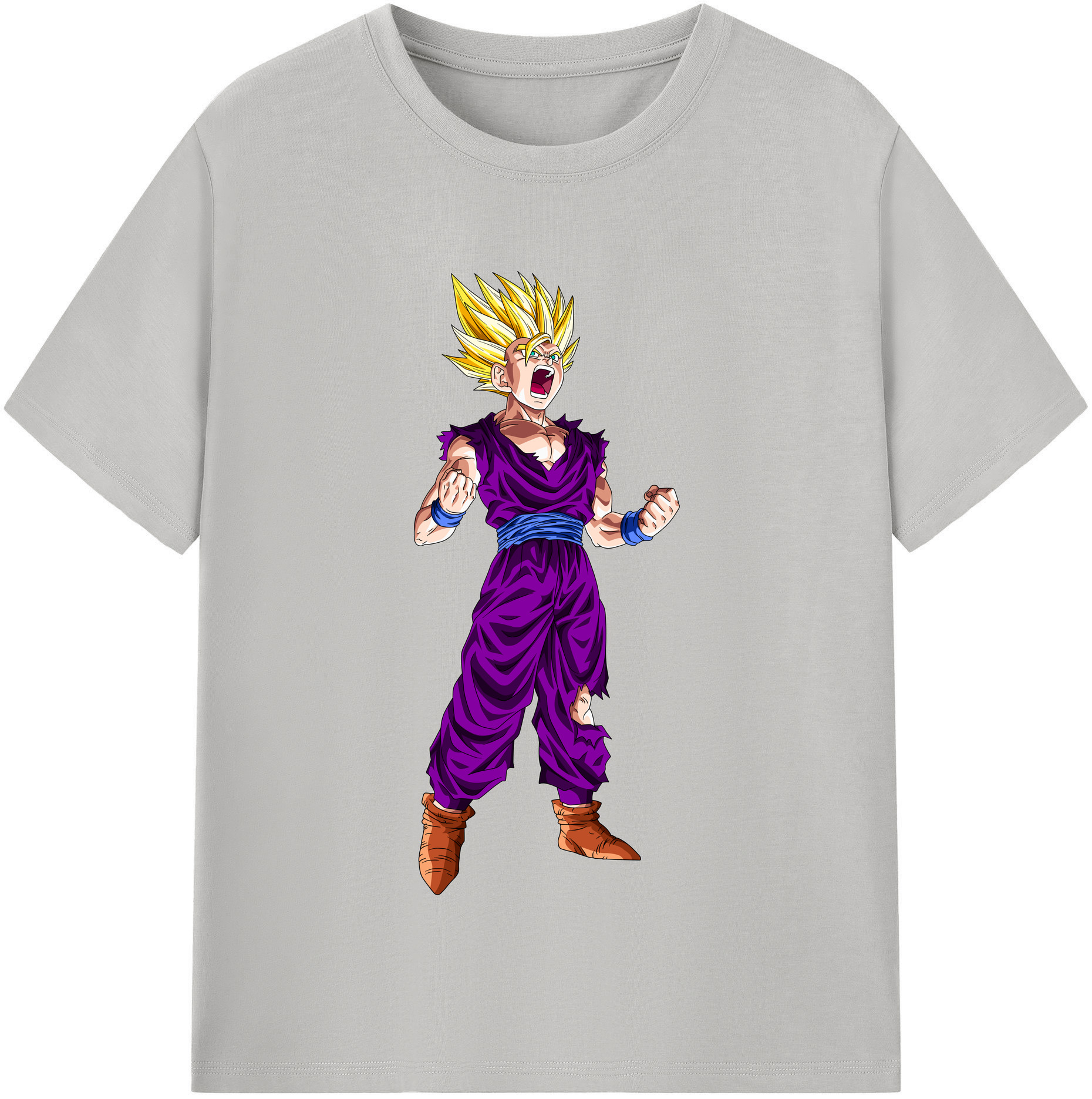 （画像用） ドラゴンボール 孫 悟飯（そんごはん）DRAGON BALL Son Gohan レディースカジュアルプリントTシャツ（綿100％）
