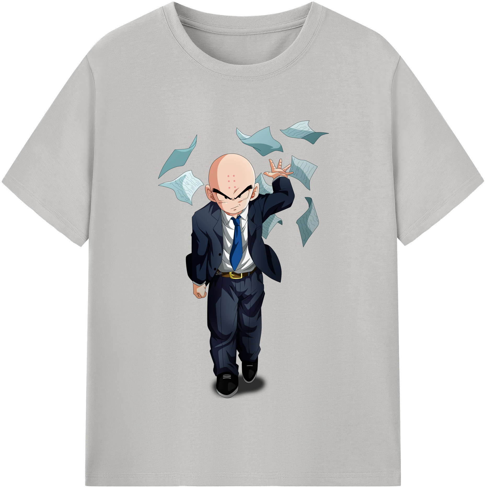 （画像用） ドラゴンボール クリリン DRAGON BALL krillin レディースカジュアルプリントTシャツ（綿100％）