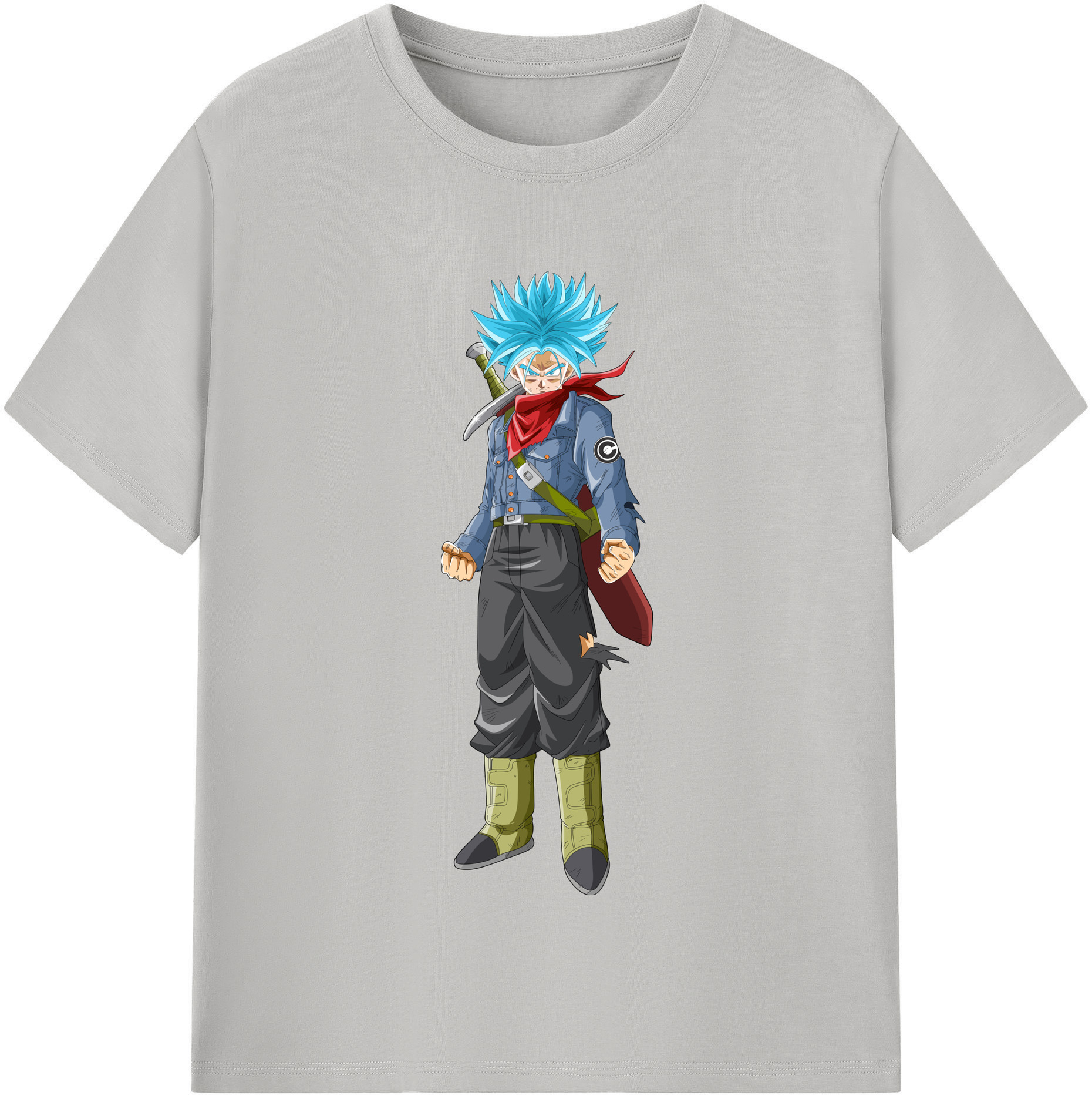 （画像用） ドラゴンボール トランクス（Torankusu）DRAGON BALL Trunks レディースカジュアルプリントTシャツ（綿100％）