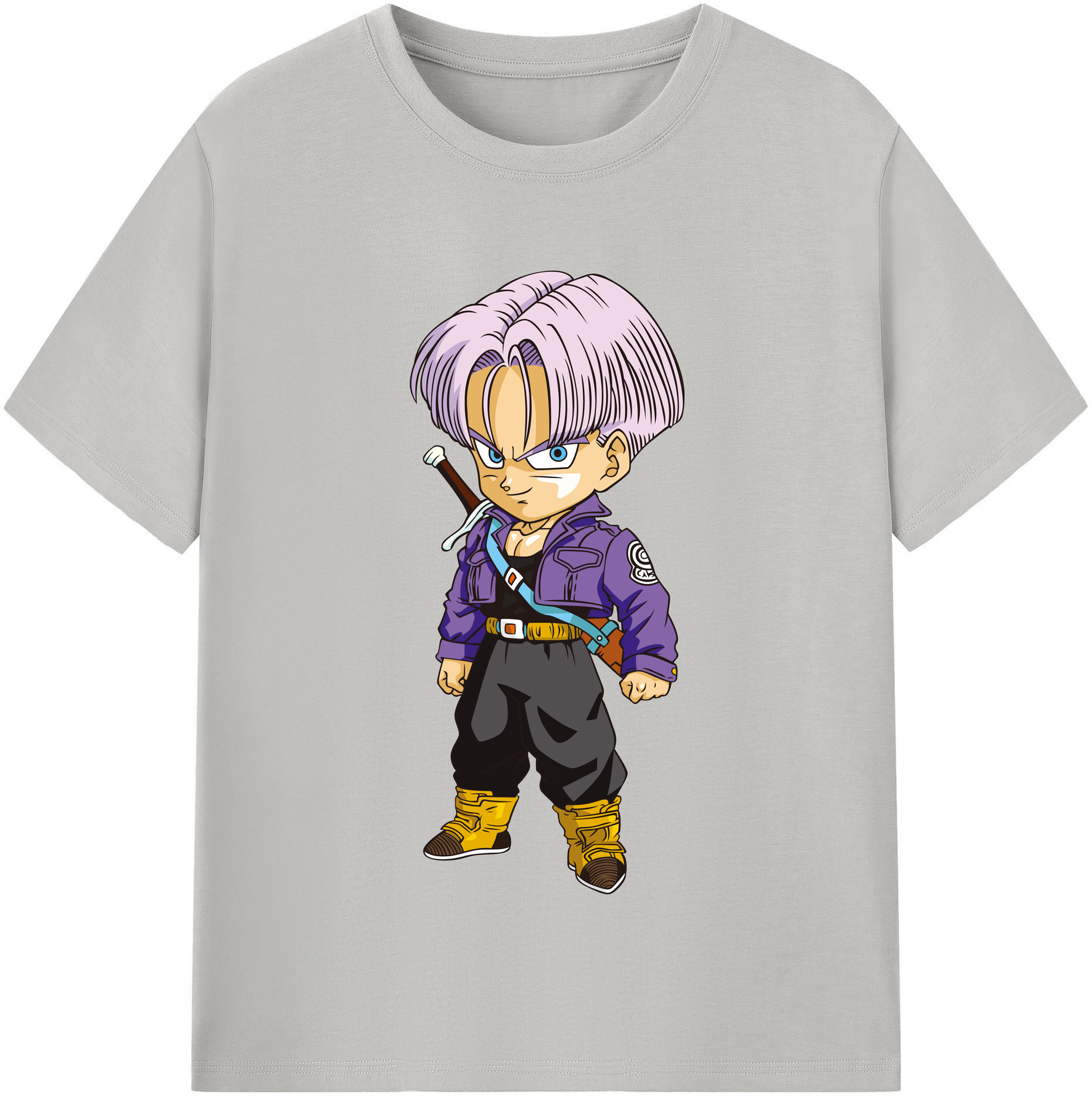 （画像用） ドラゴンボール トランクス（Torankusu）DRAGON BALL Trunks レディースカジュアルプリントTシャツ（綿100％）