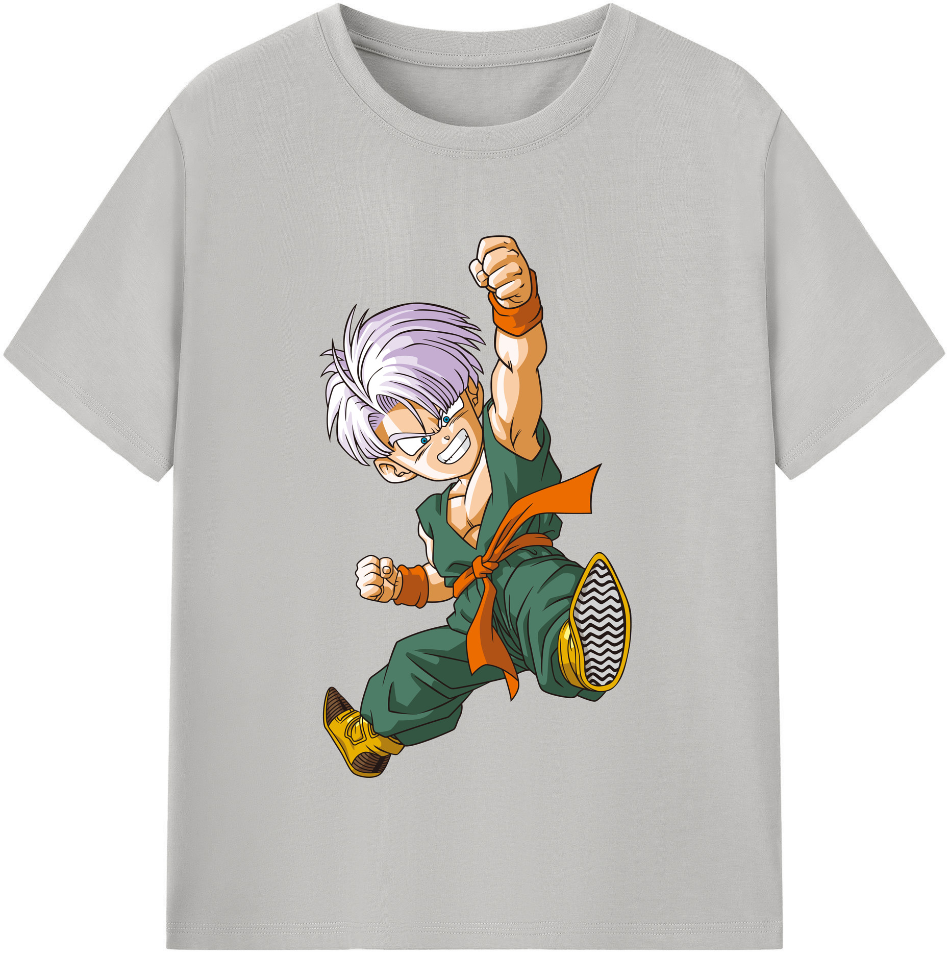 （画像用） ドラゴンボール トランクス（Torankusu）DRAGON BALL Trunks レディースカジュアルプリントTシャツ（綿100％）