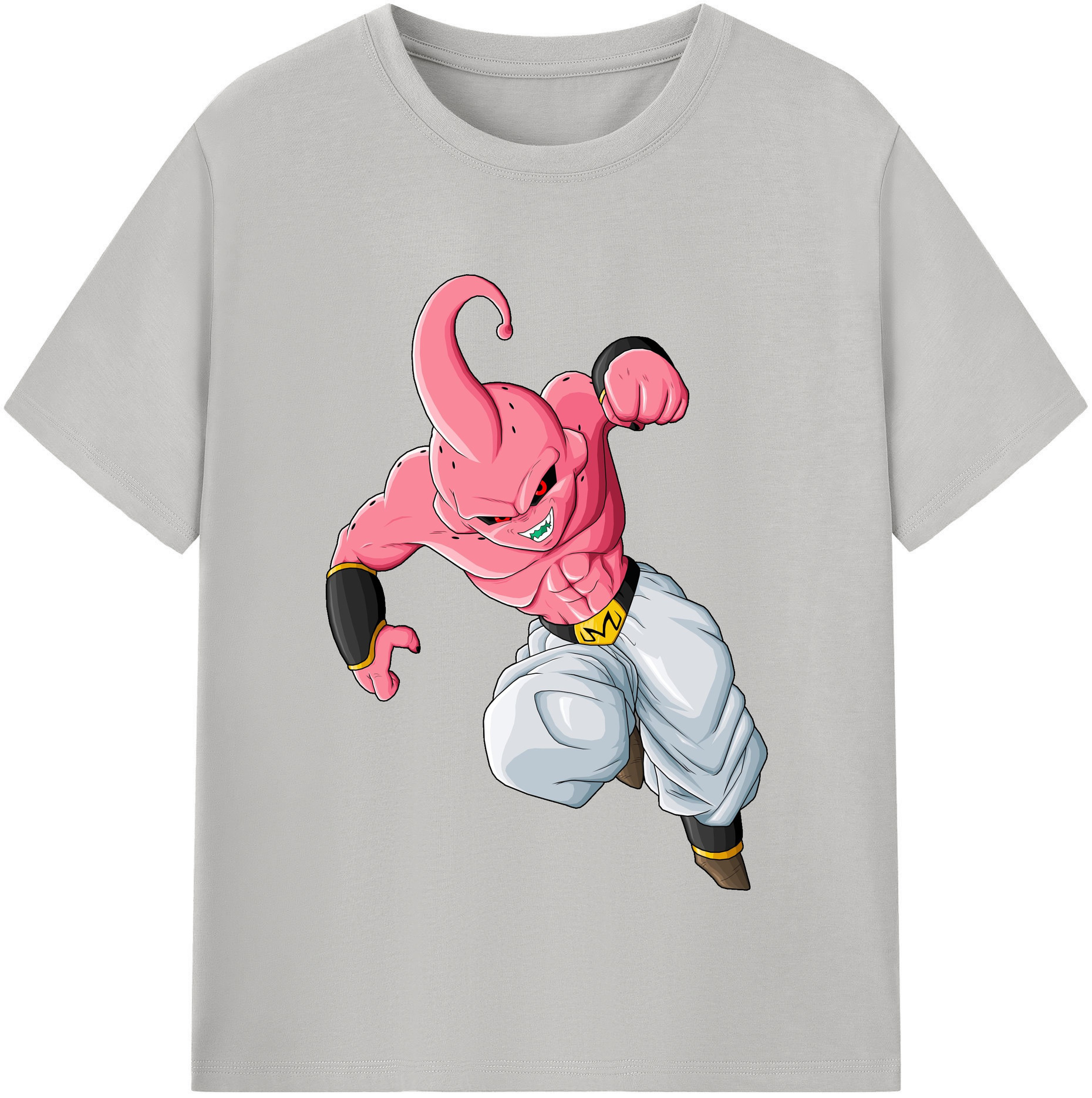 （画像用） ドラゴンボール 魔人ブウ DRAGON BALL Majin Buu レディースカジュアルプリントTシャツ（綿100％）